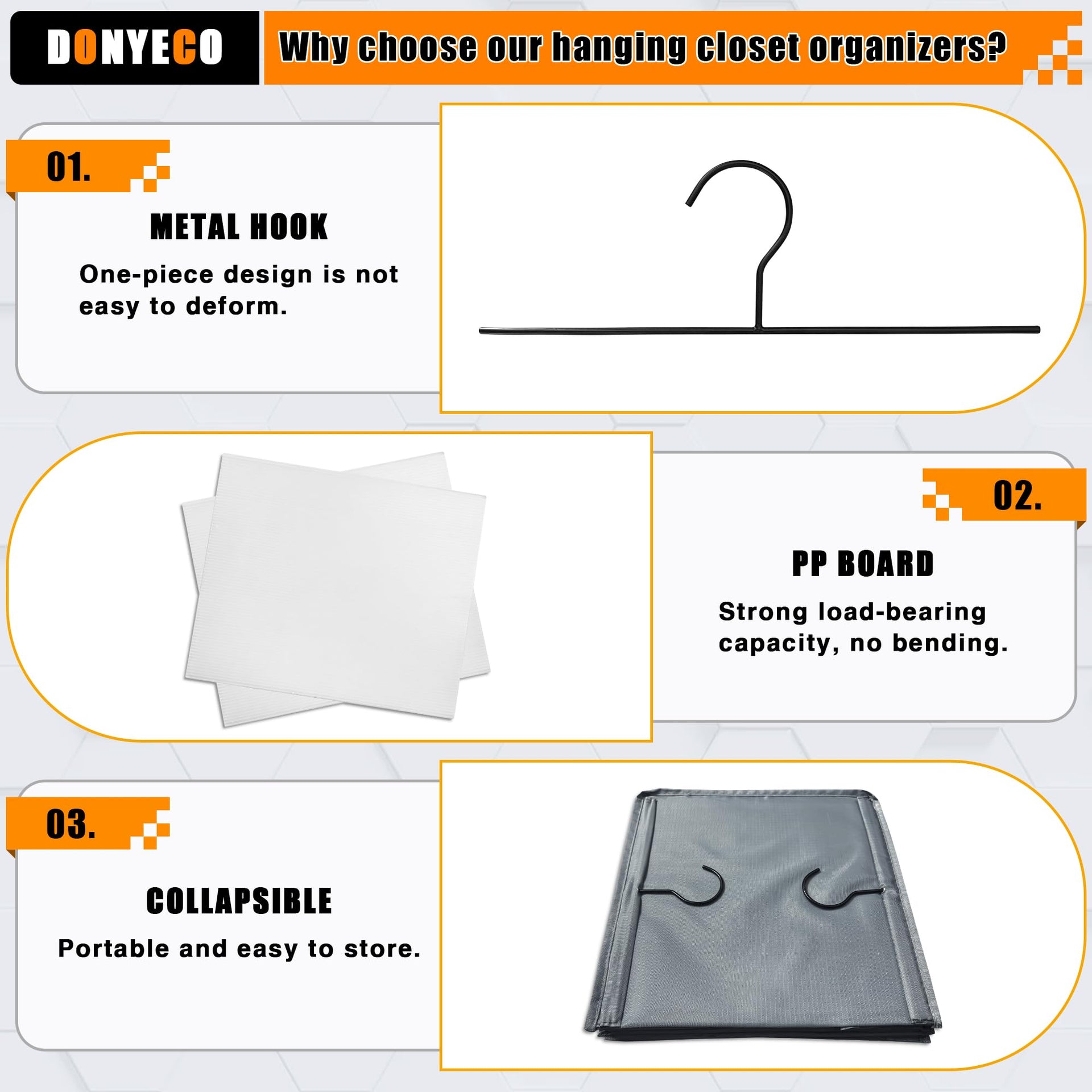 Hanging Closet Organizer 6 (6 Count)