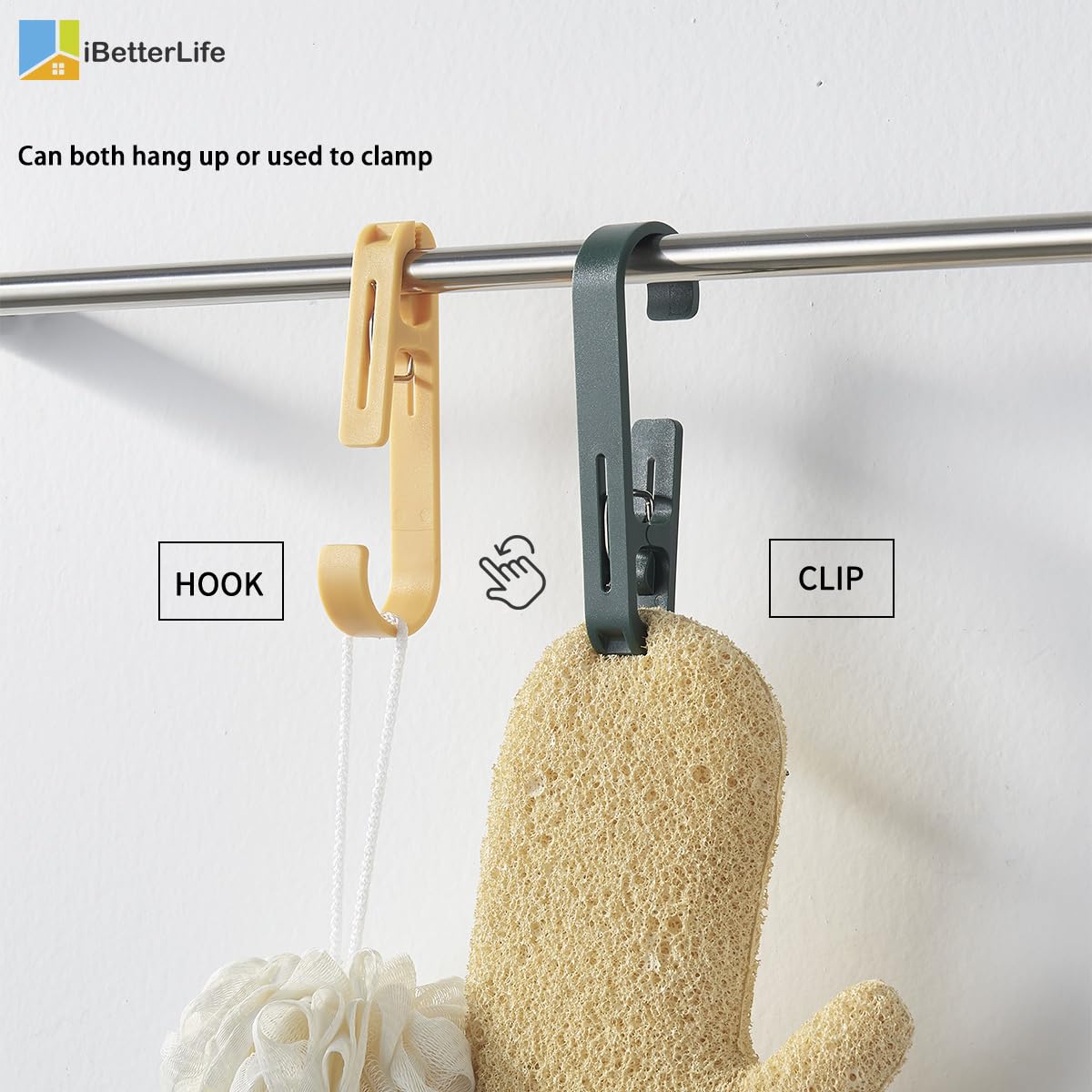 Laundry Hooks Hanging Clips (8 Count)