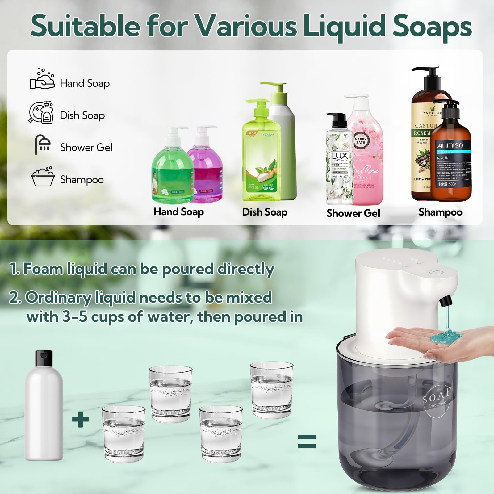 2 Pack Automatic Soap Dispenser (2 Count)