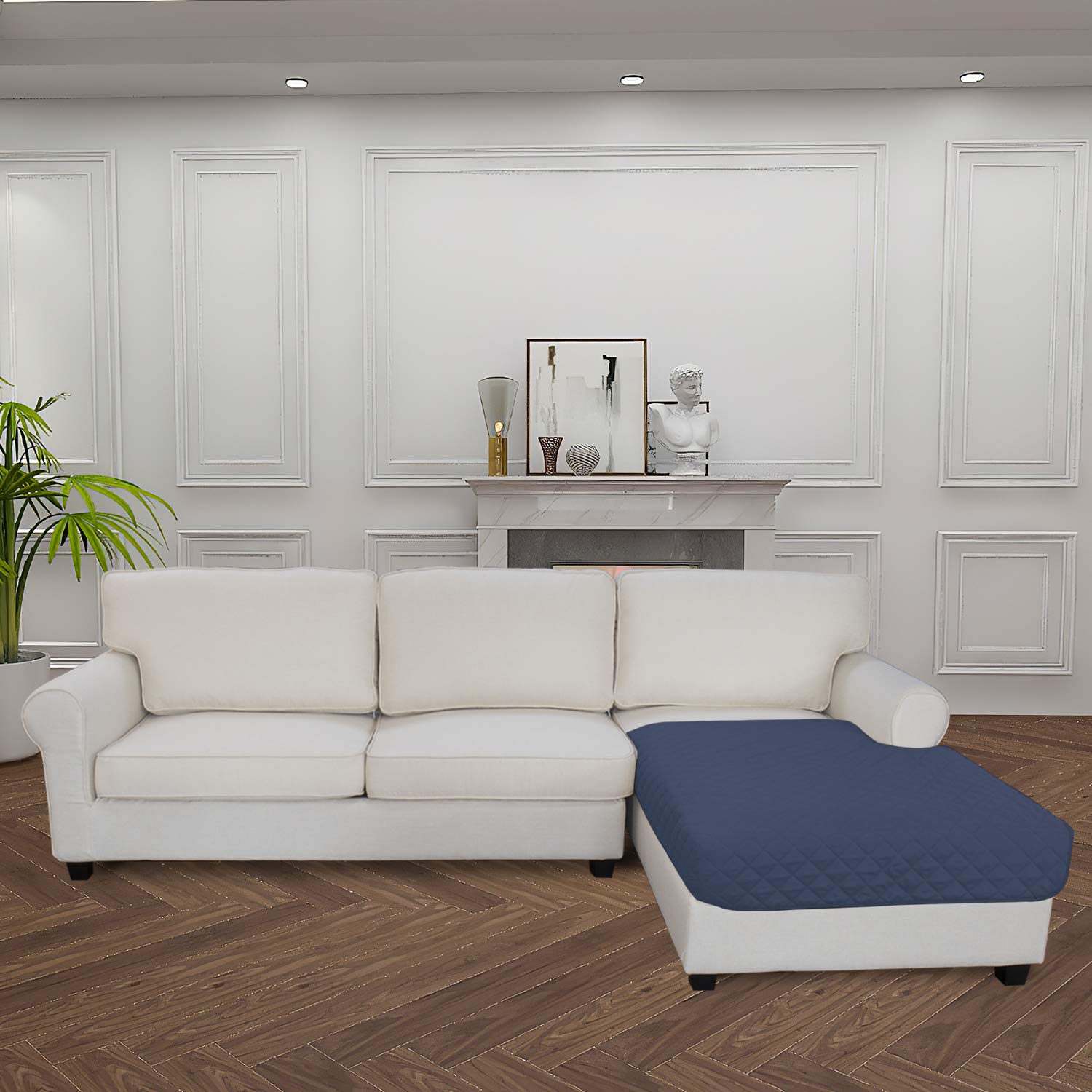 Sectional Couch Covers for Dogs L Shape Sofa Cover Reversible Sofa Slipcover Chaise Lounge Cover Furniture Protector Cover for Pets Dog Cat