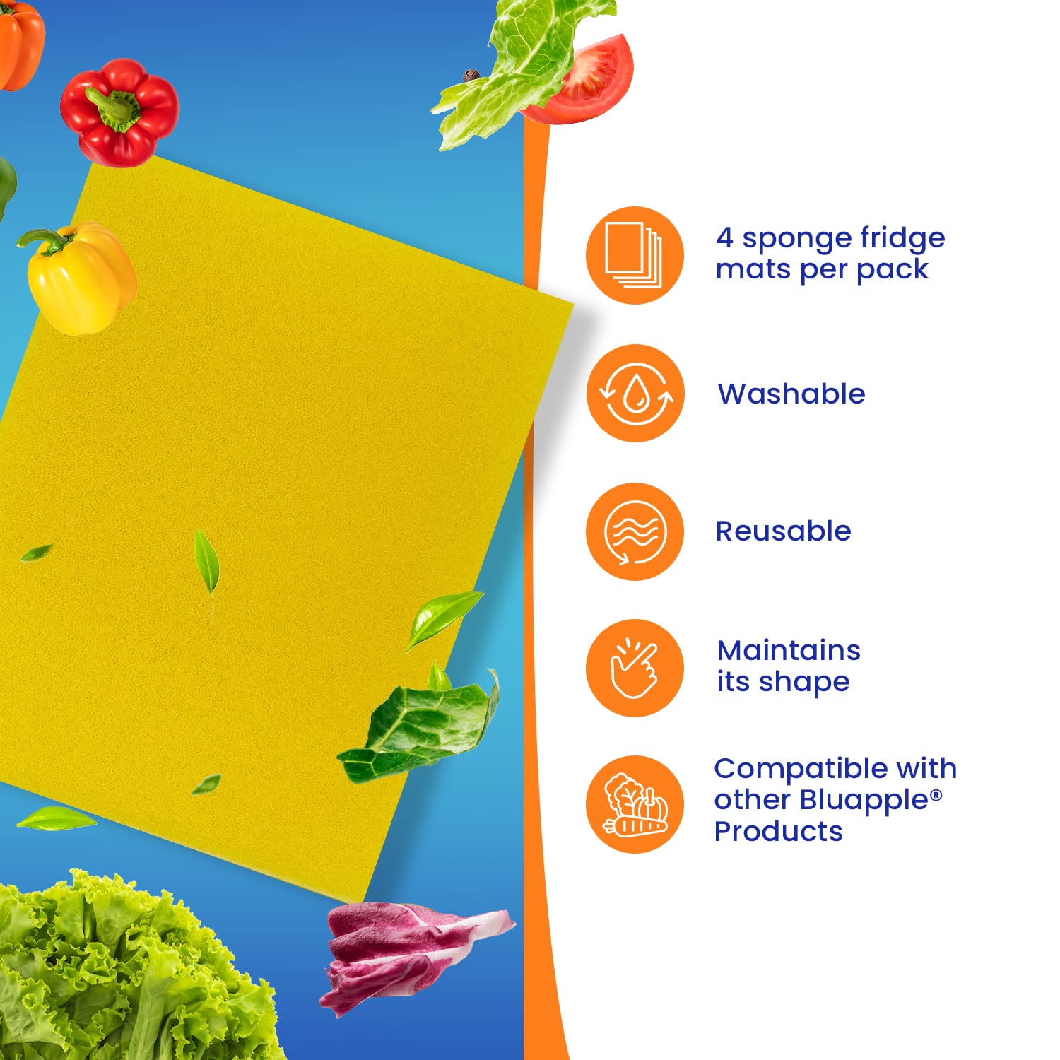 FreshMats Refrigerator Bin Liner (5 Sq Ft)