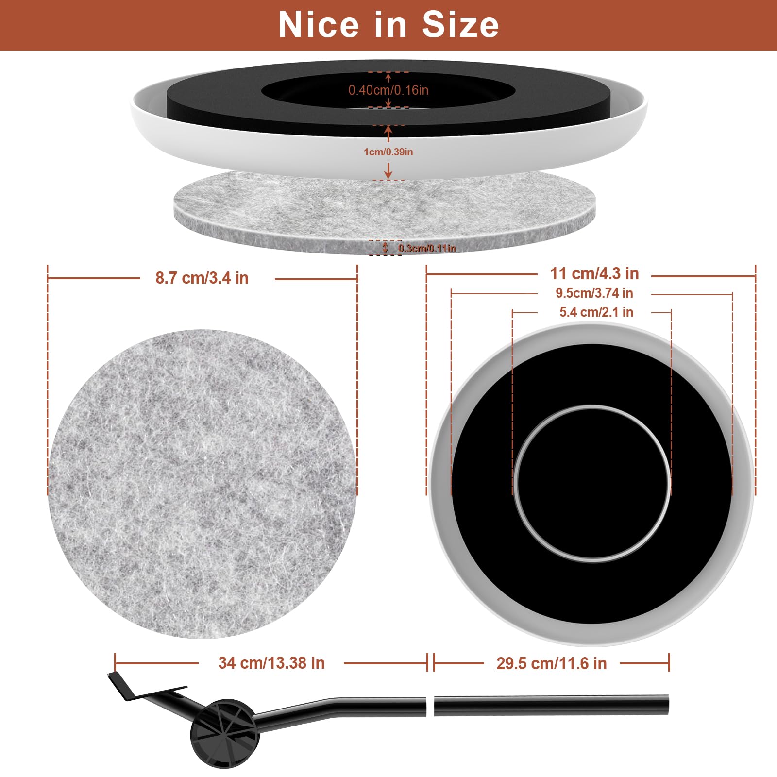 Furniture Sliders for Hardwood Floors (16 Count)