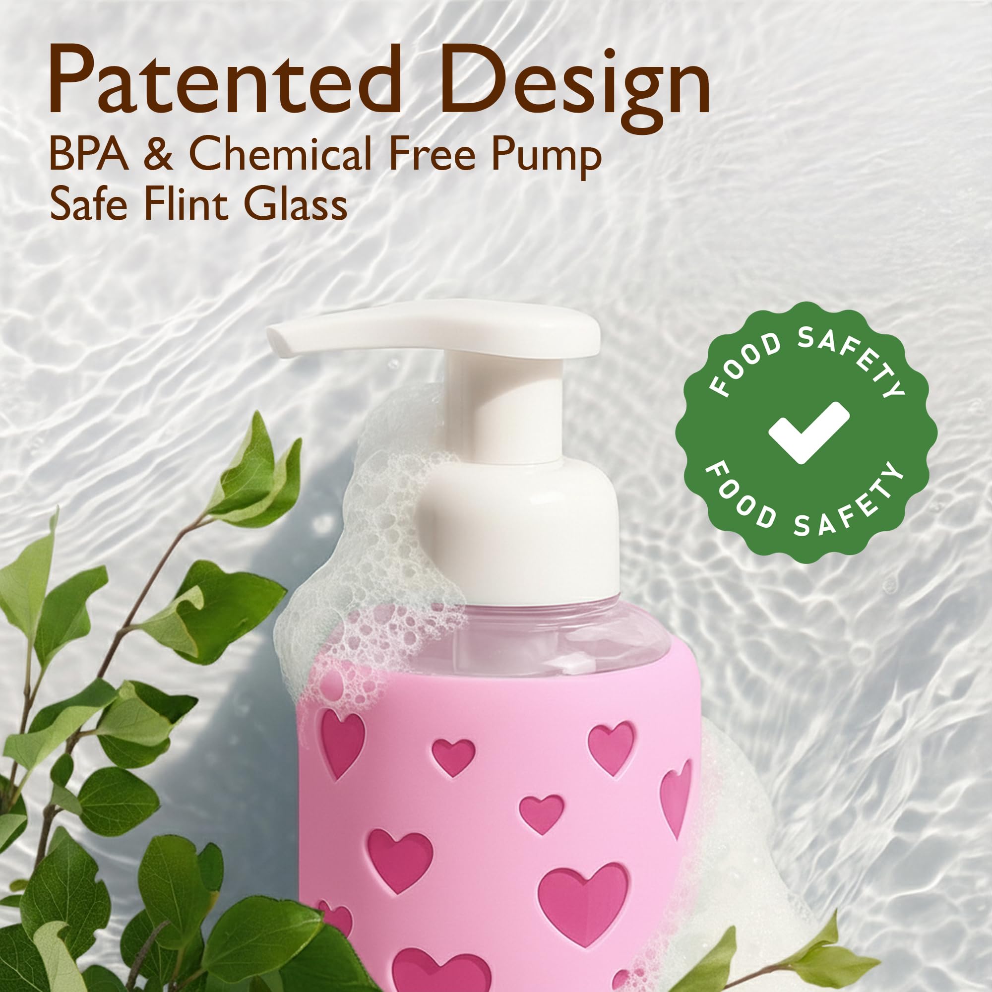 Foaming Hand Soap Dispenser Glass