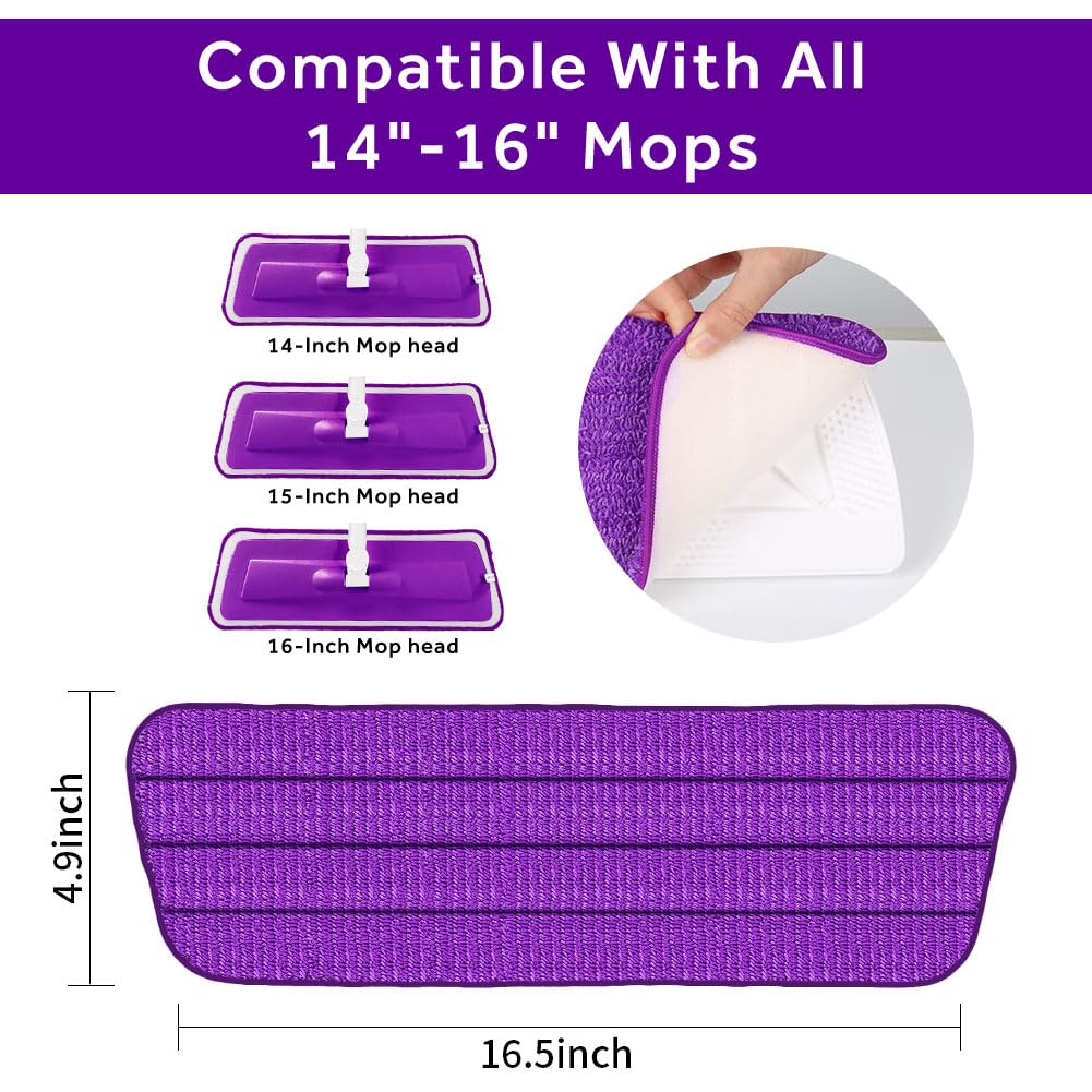 16.5" Microfiber Mop Pads Refills (3 Count)