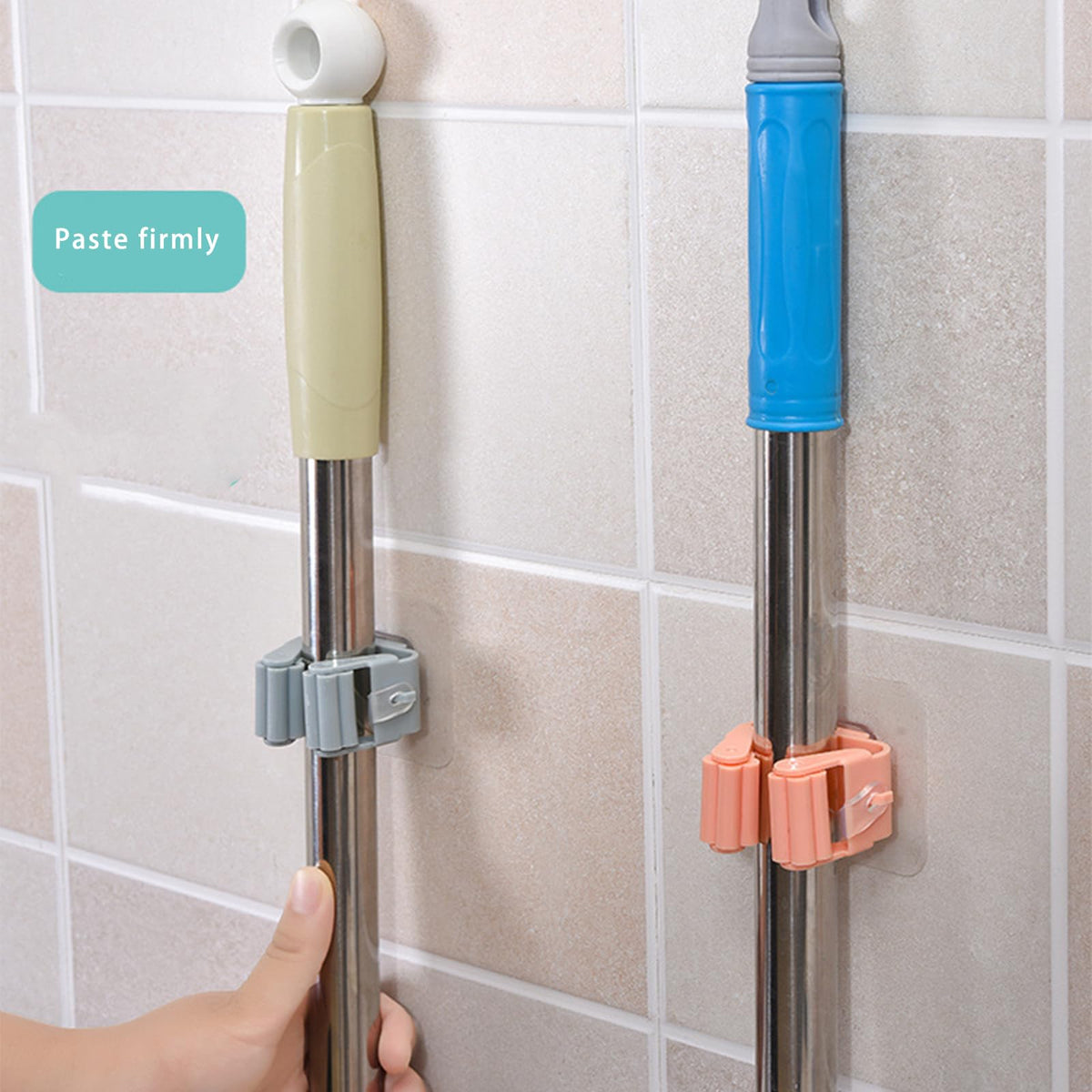 Mop and Broom Holder Wall Mount