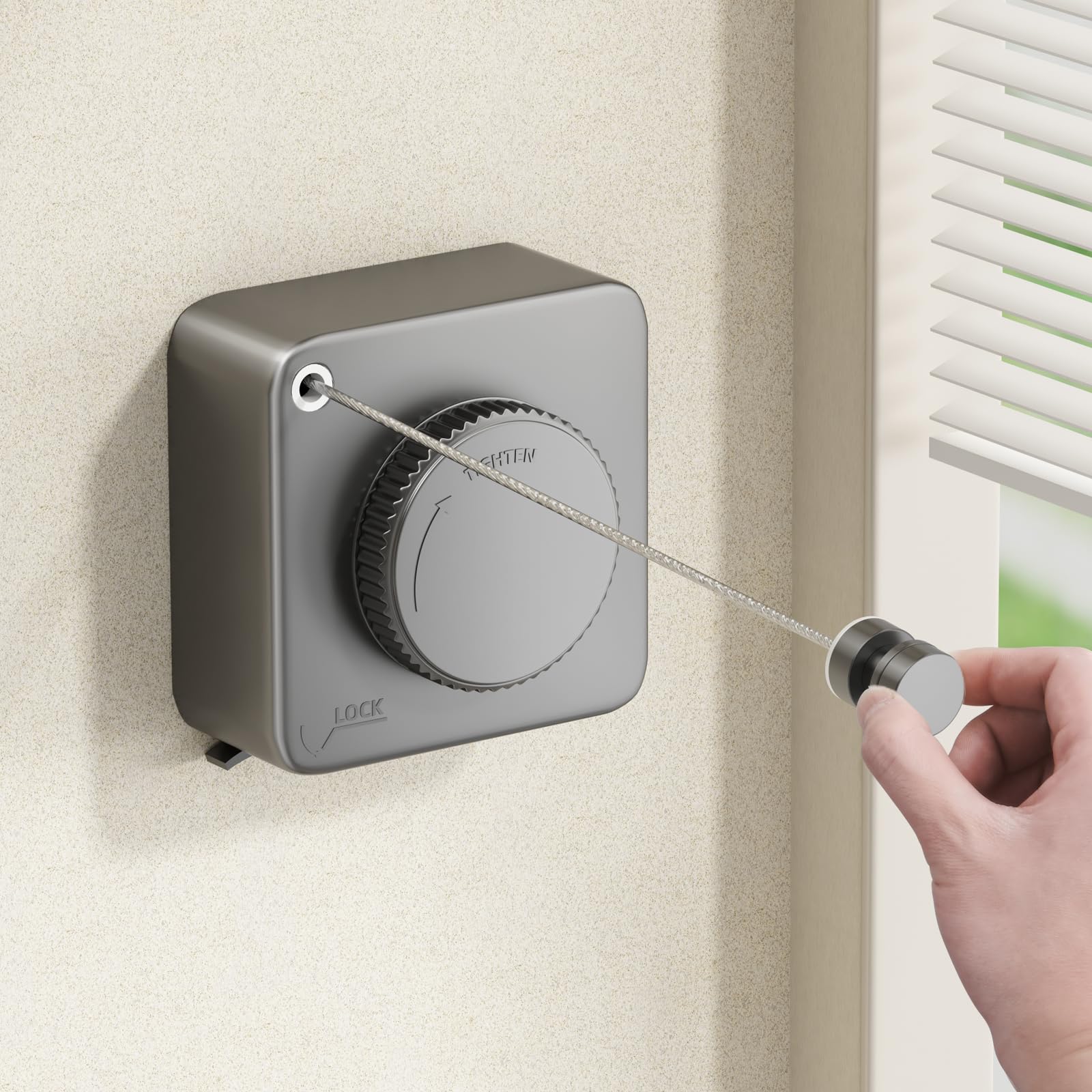 Retractable Clothesline Indoor (15.1 Foot)