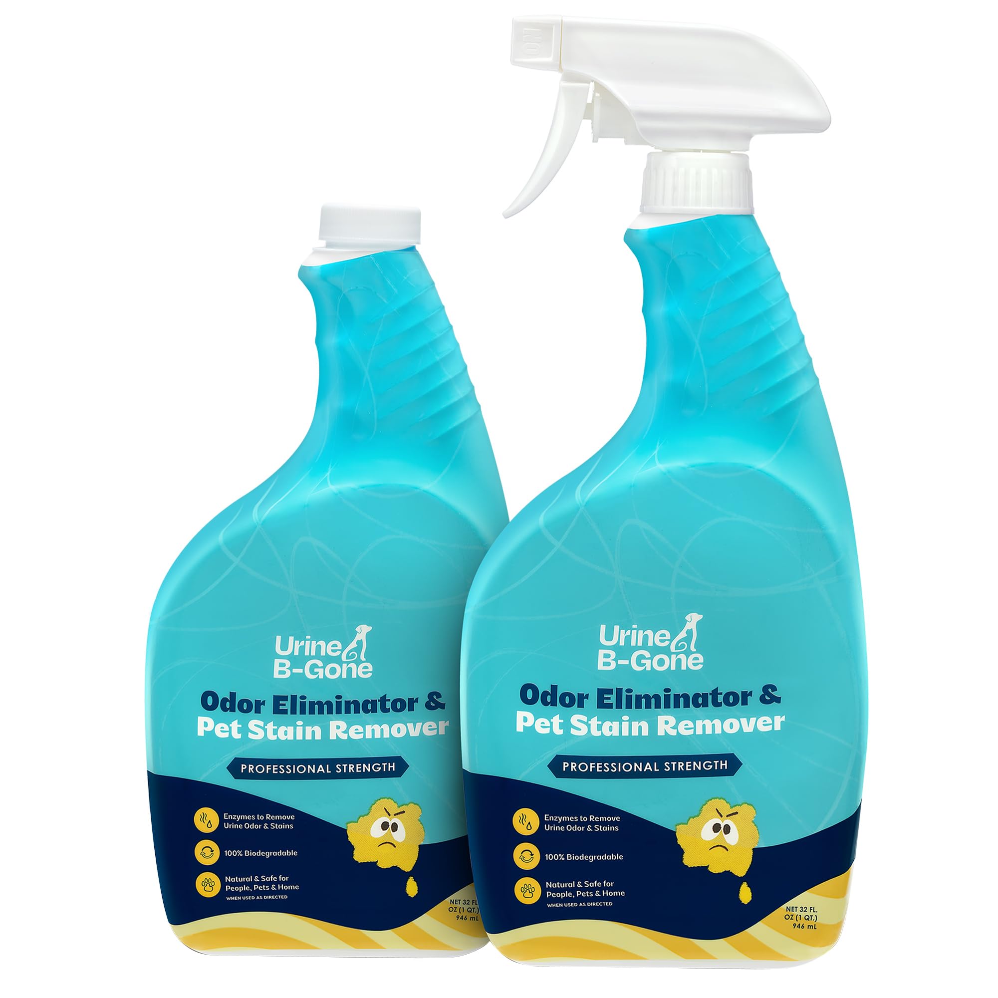 Urine B Gone Enzyme Cleaner for Human & Pet Urine (64 Fl Oz)