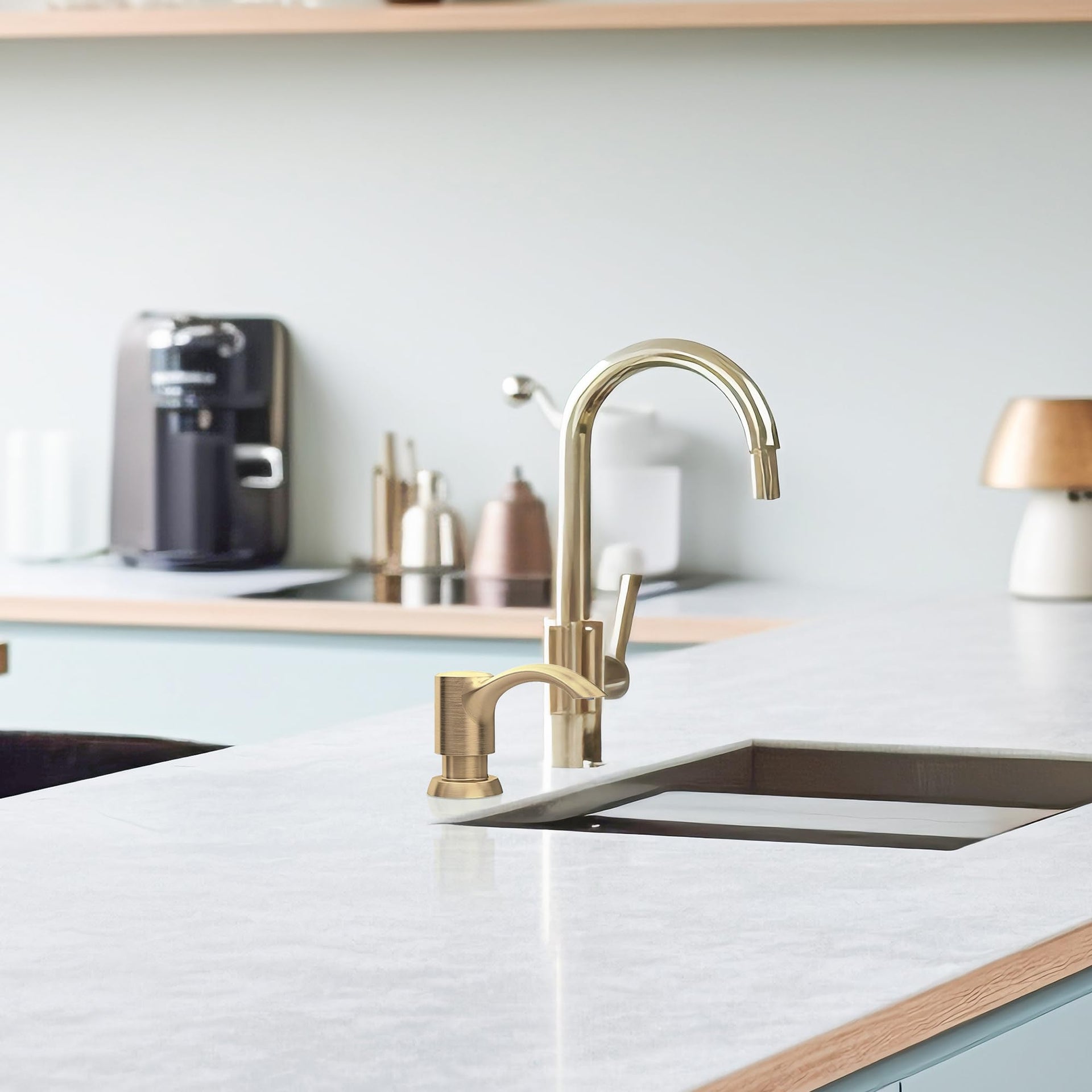 Built in Kitchen Sink Soap Dispenser with Extension Tube Kit