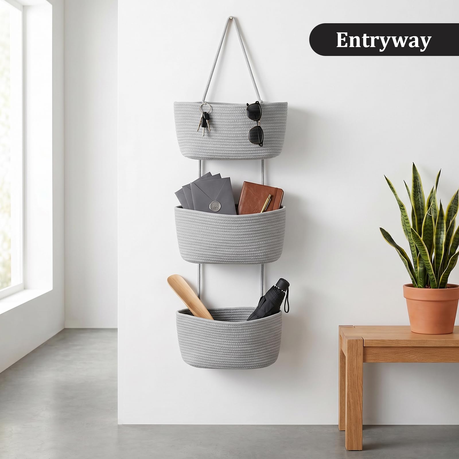 Over the Door Hanging Basket (3 Count)
