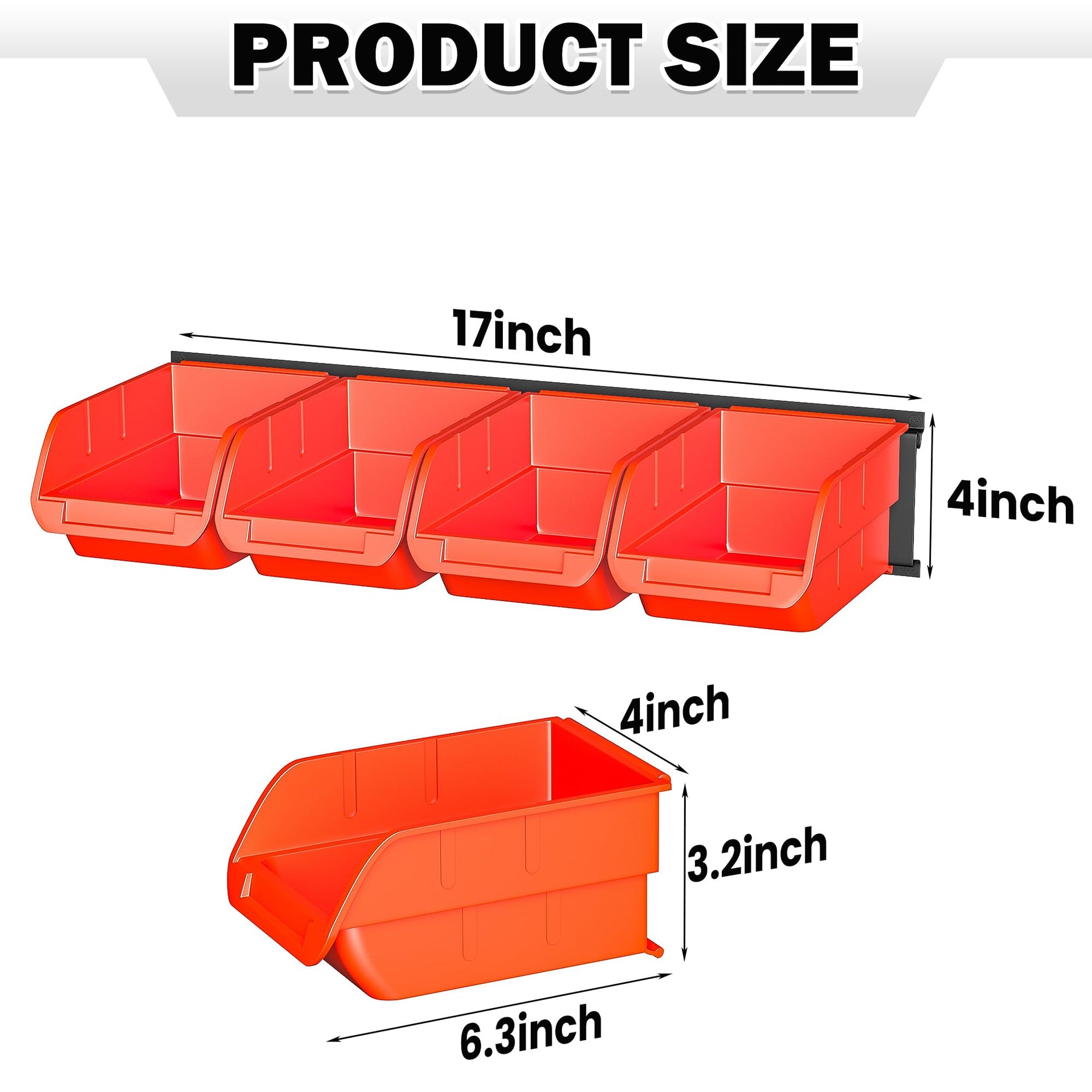 Wall Mounted Storage Bins