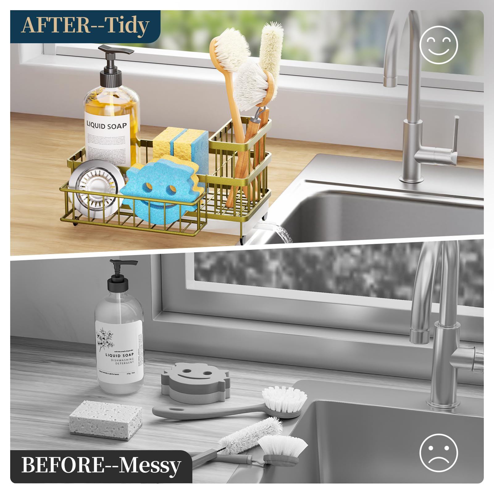 Sponge Holder for Kitchen Sink