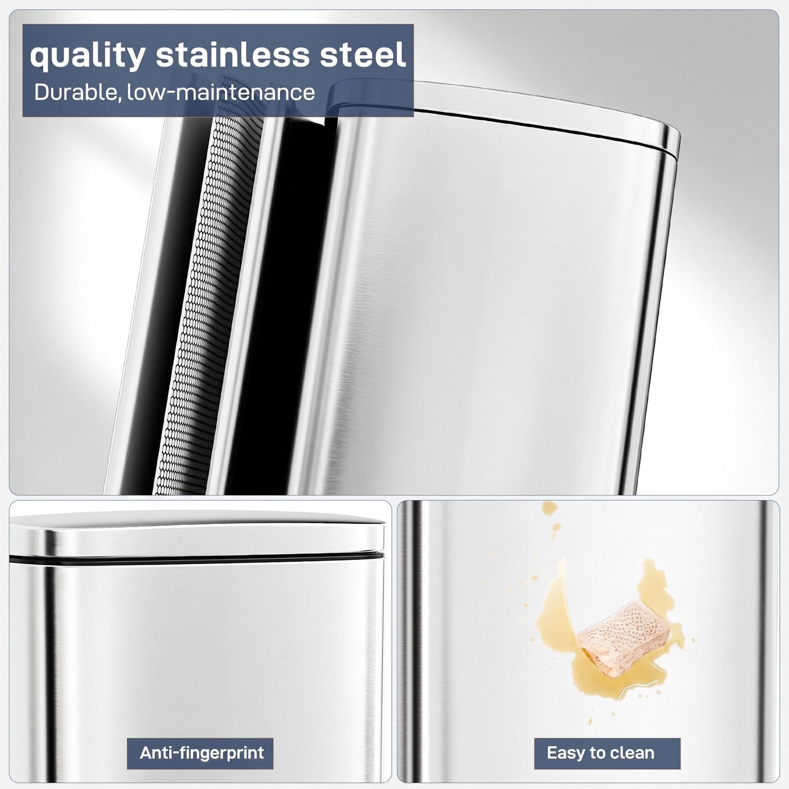 13.2 Gal Step Kitchen Trash Can
