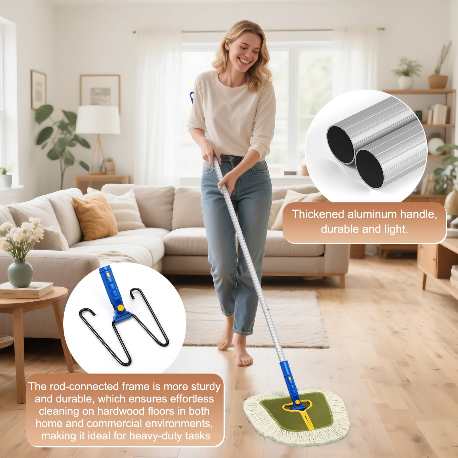 Commercial Dust Mop for Floors Cleaning Heavy Duty - ModHome Supplies