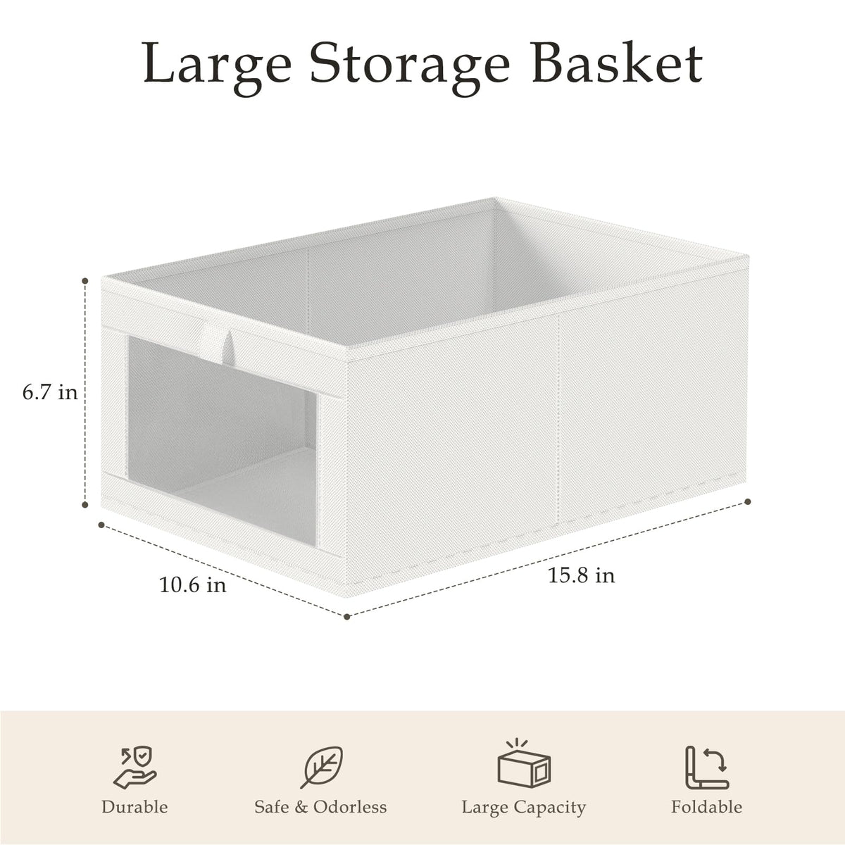 6 Pack Linen Closet Organizers and Storage (6 Count)