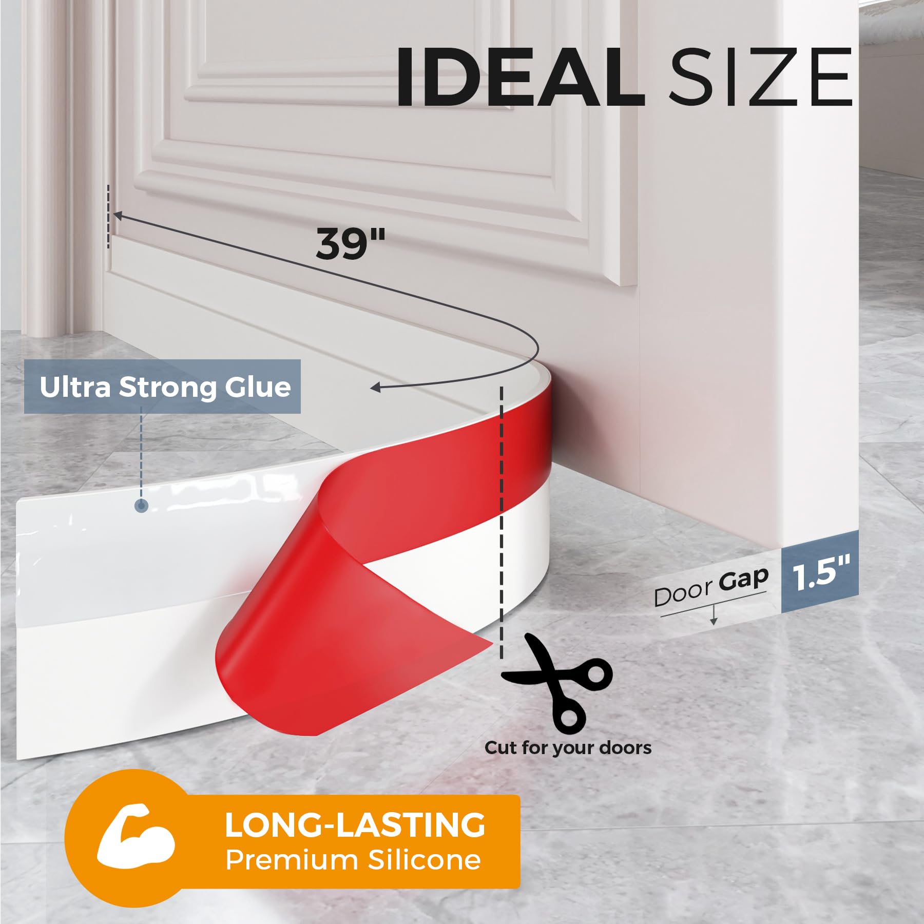 2 Pack Door Draft Stopper (2 Count)