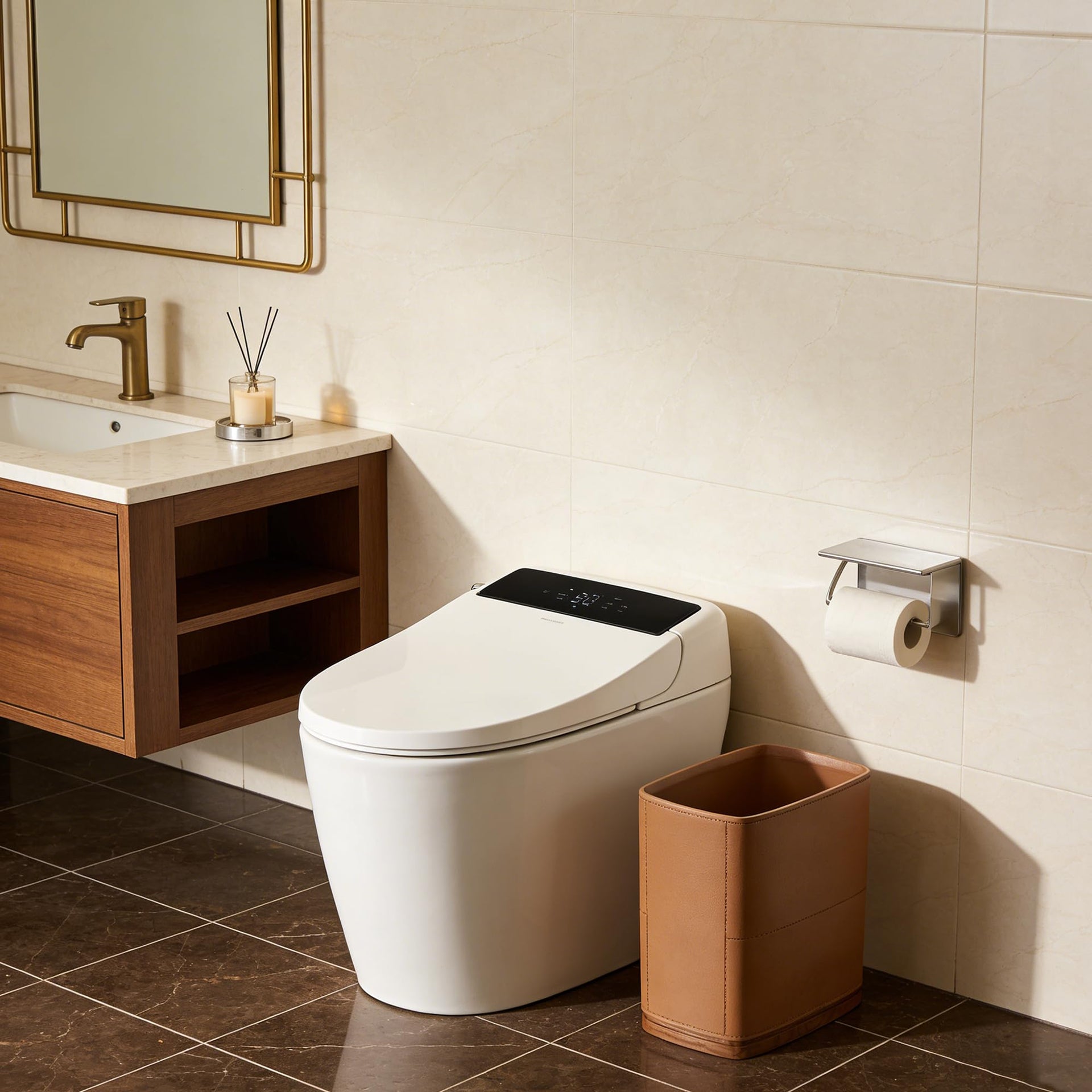 Bathroom Trash Can 1.8 Gallon
