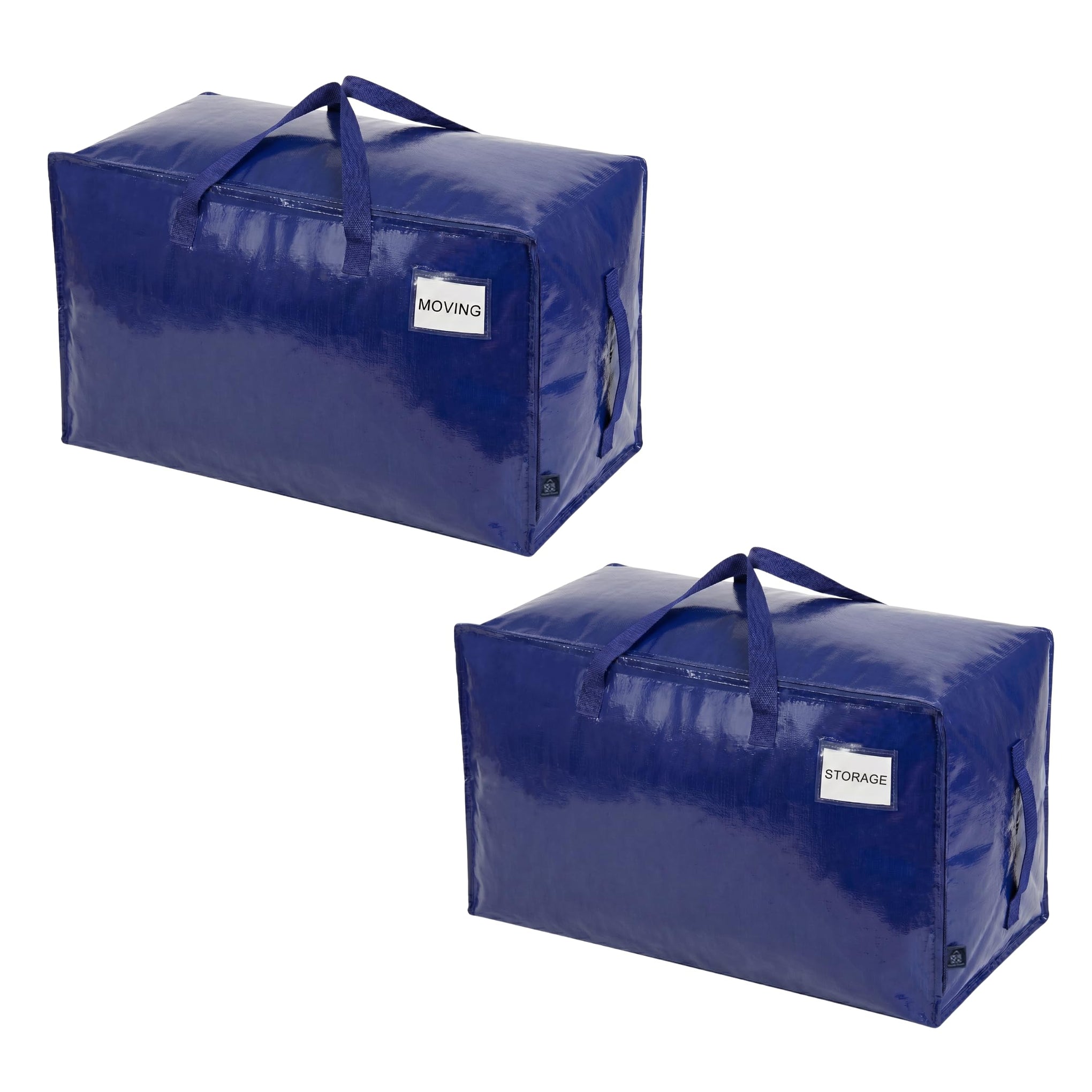 2 Pack Extra Large Heavy Duty Moving Bags with Wide Opening & Reinforced Handles (2 Count)