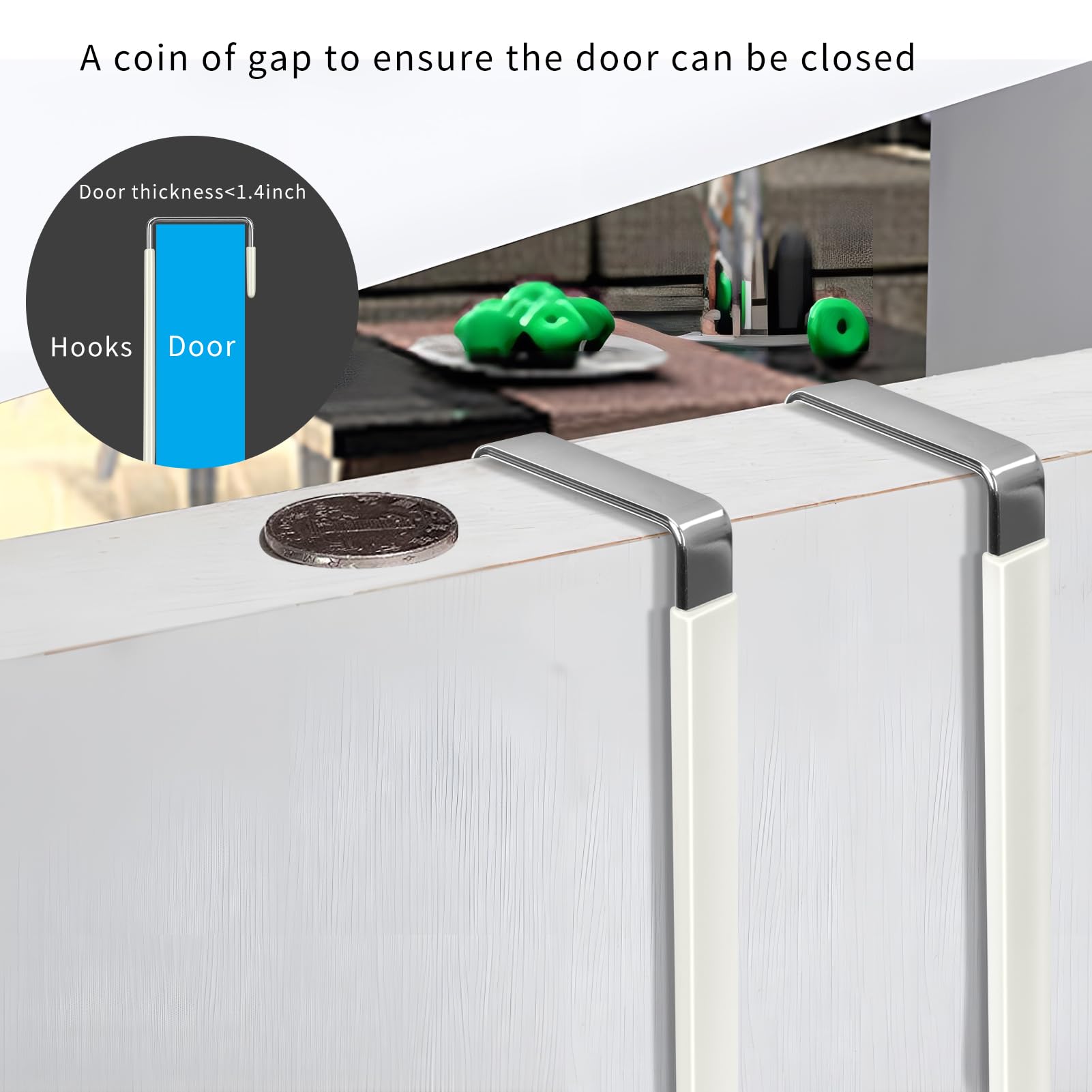 Over the Door Hooks (4 Count)