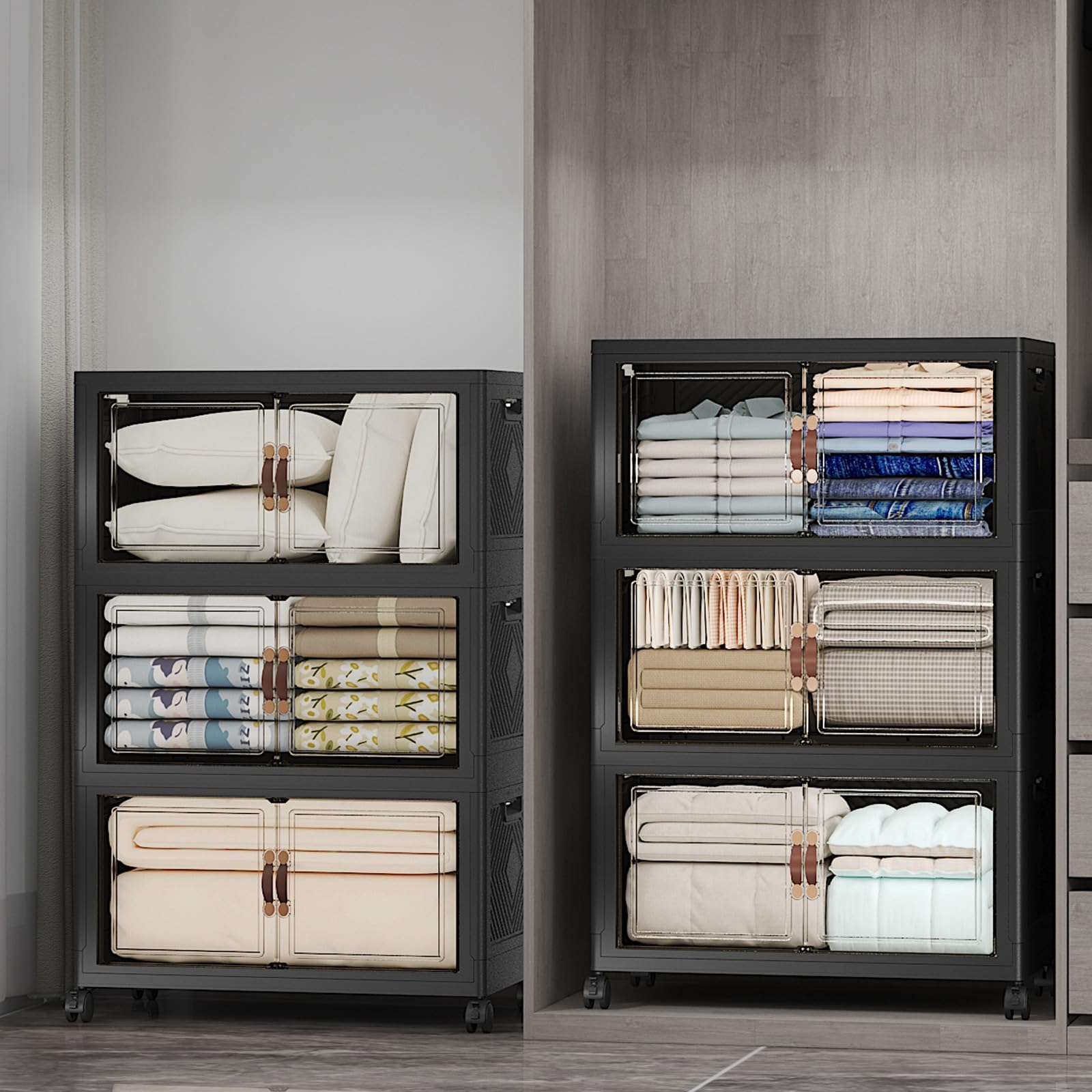 Stackable Storage Bins (6 Count)