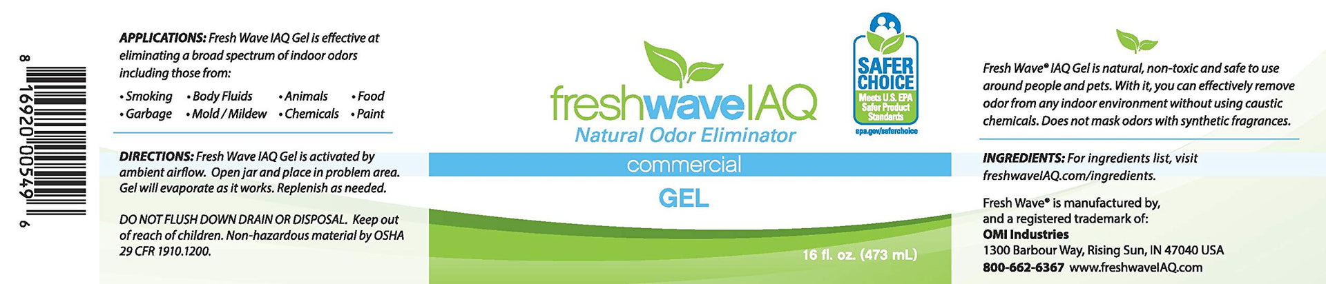 Commercial Odor Eliminating Gel (96 Fl Oz)