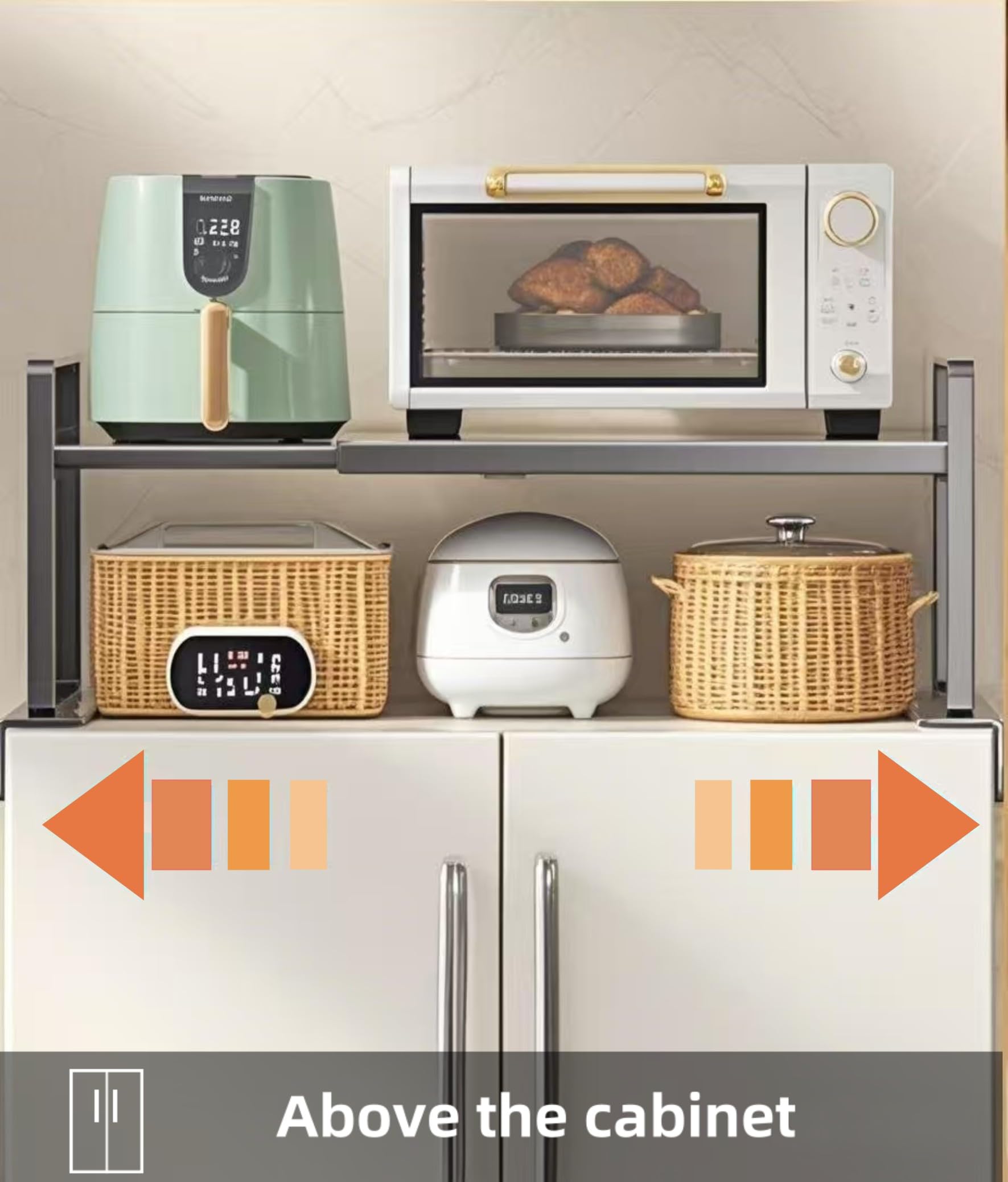 Adjustable Fridge Top Storage Rack