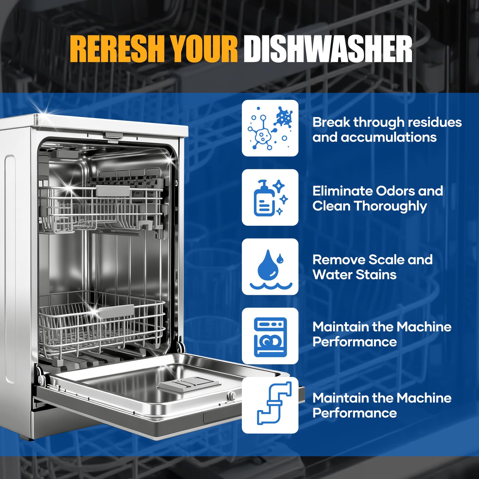 Dishwasher Cleaner Tablets (32 Count)