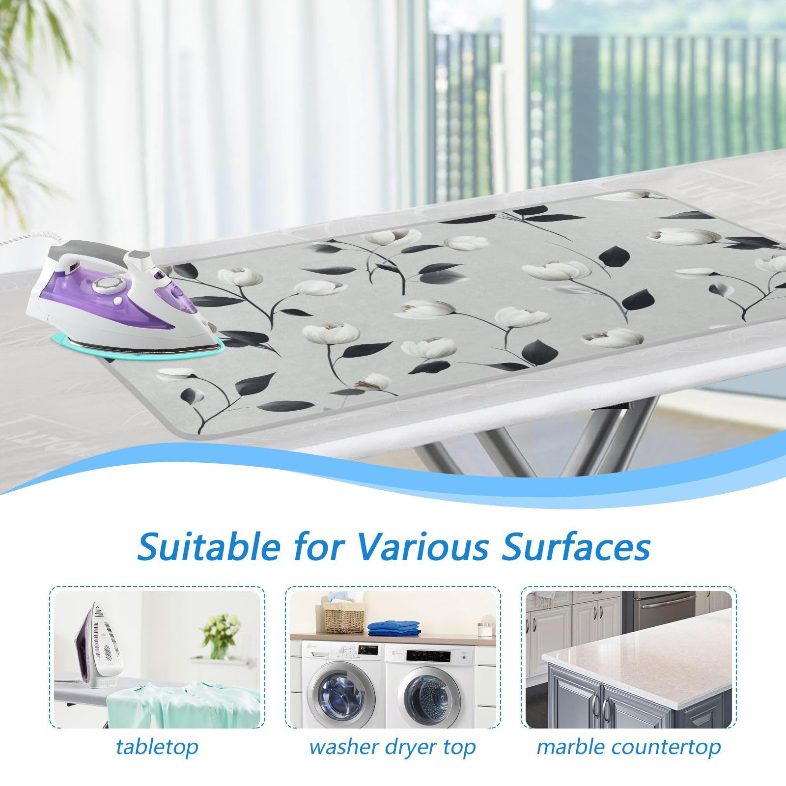 Ironing Mat Portable Ironing Pad Ironing Blanket for Table Top Heat Resistance Double
