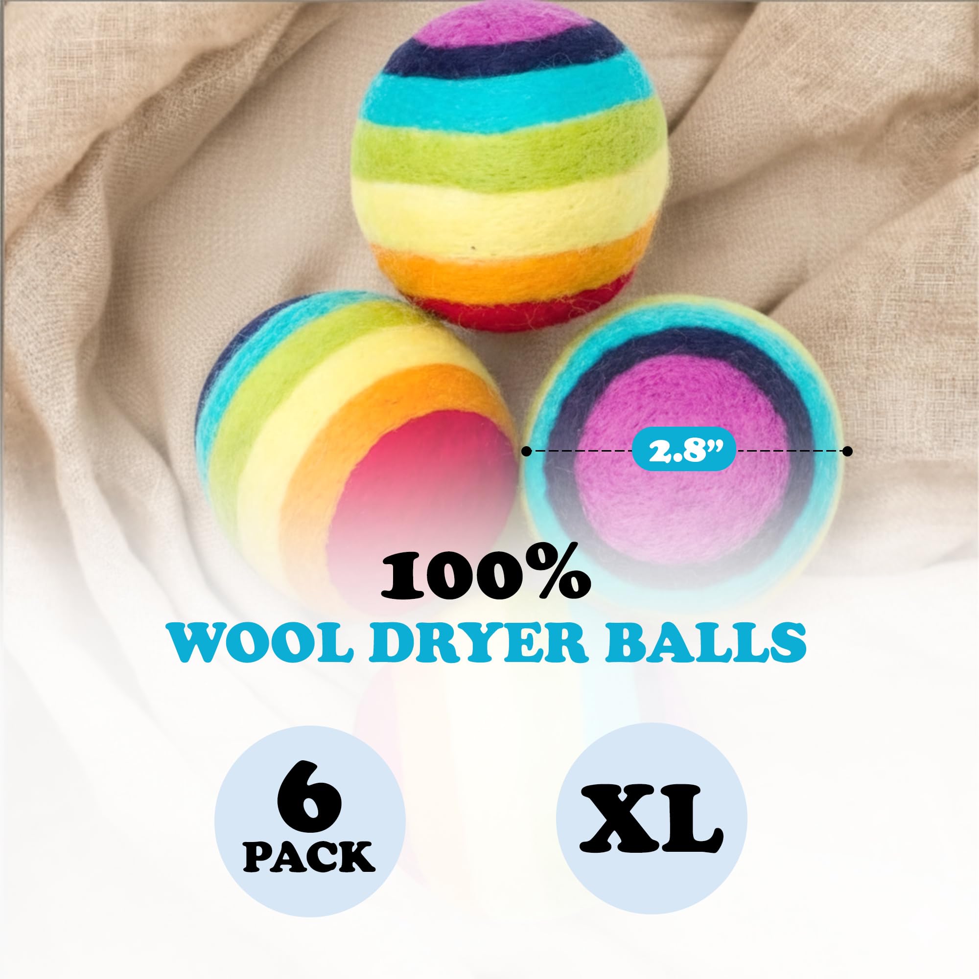 Wool Dryer Balls (6 Count)