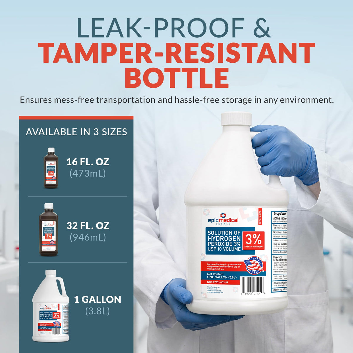 3% Hydrogen Peroxide (256 Fl Oz)