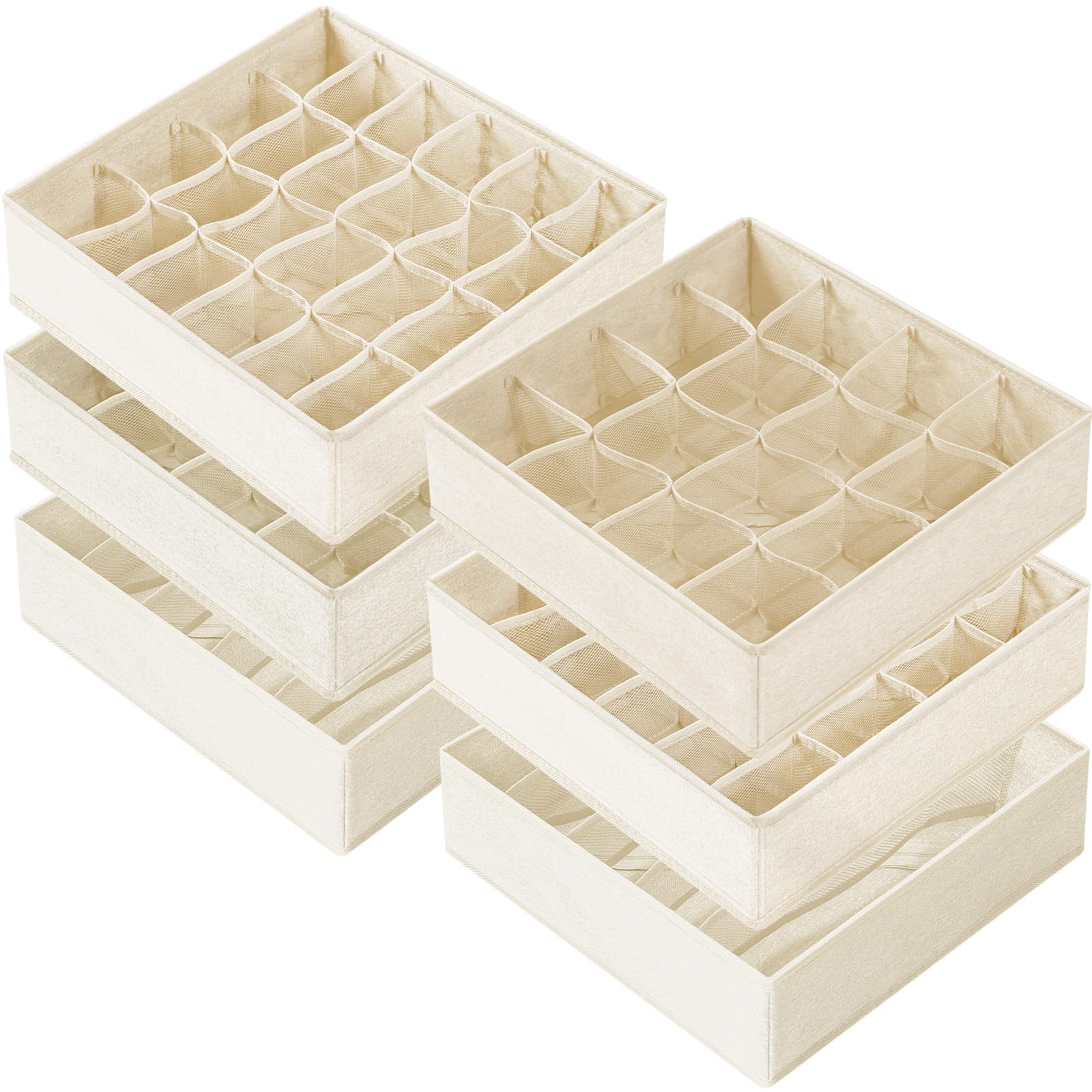 6 Pcs Drawer Organizer Clothes (6 Count)