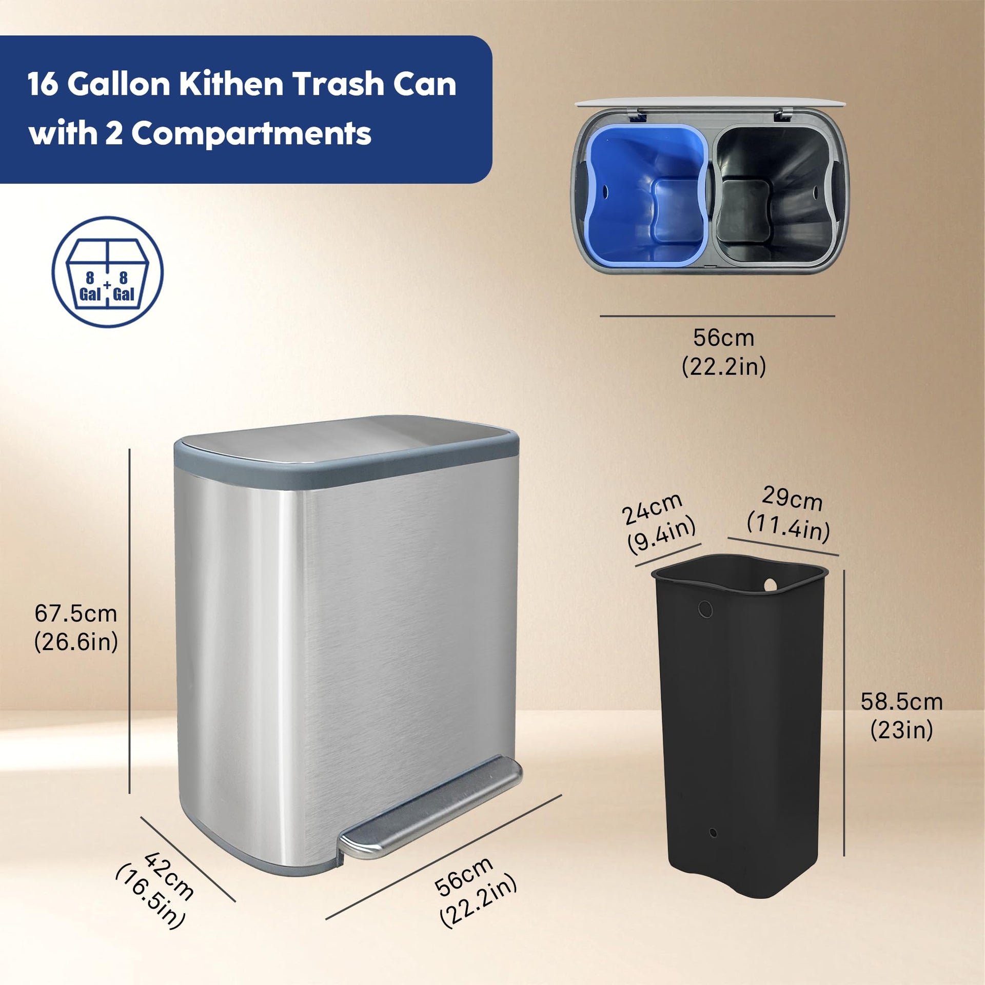 Kitchen Trash Can