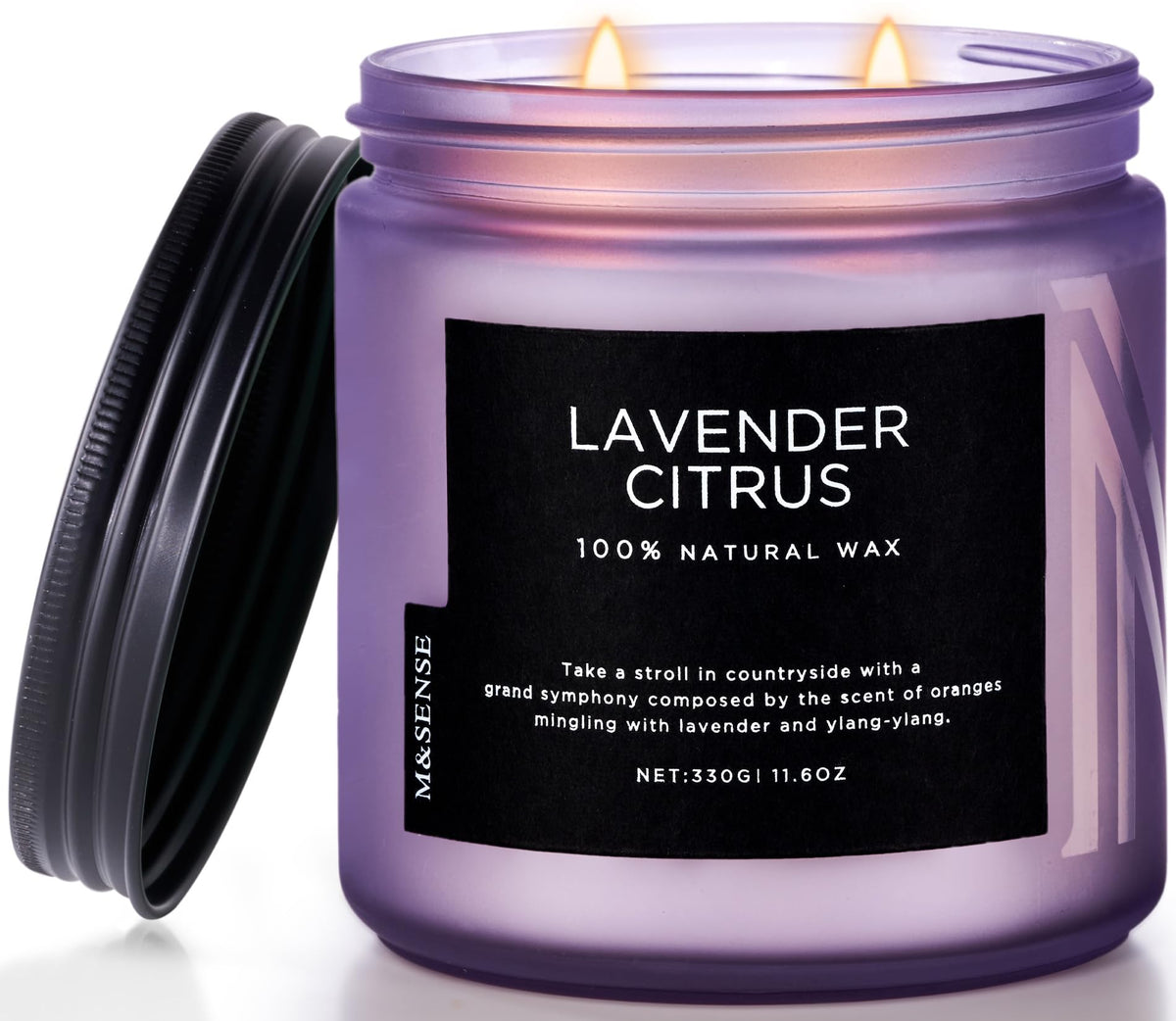 Lavender Citrus Scented Candles for Home (11.6 Ounce)