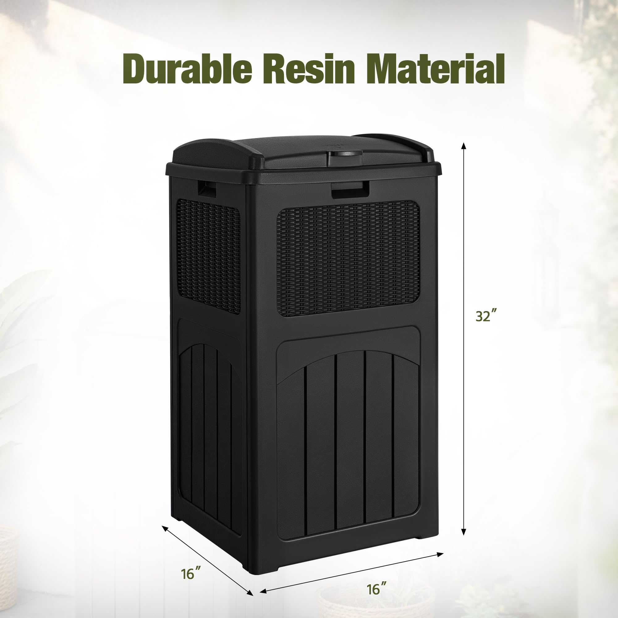33 Gallon Outdoor Trash Can