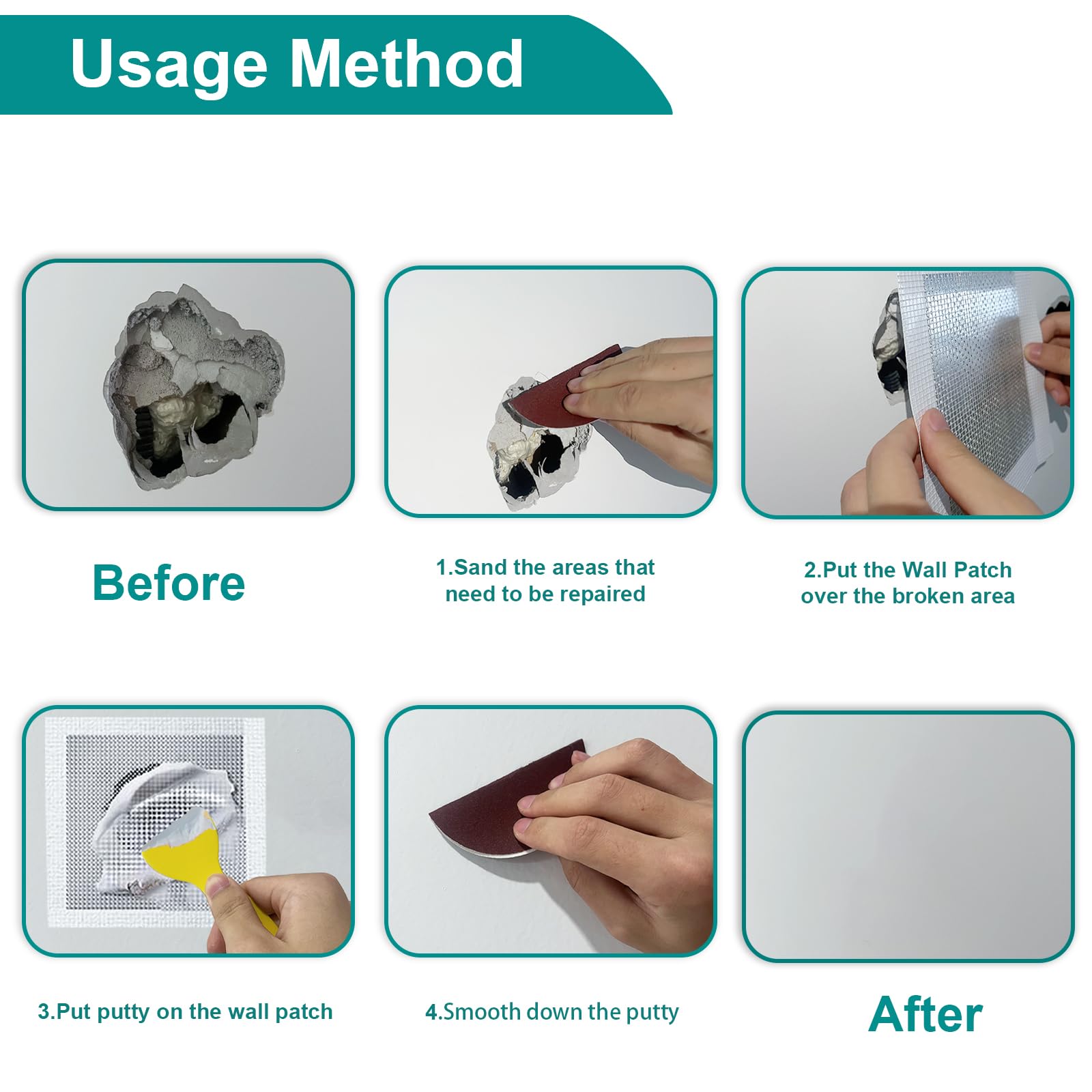 10 Pack Drywall Repair Kit for Large Holes