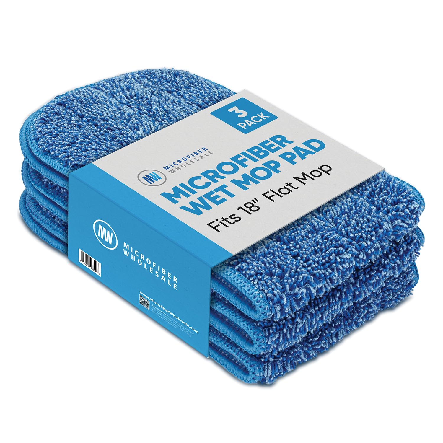 18 inch Microfiber Mop Pads (3 Count)