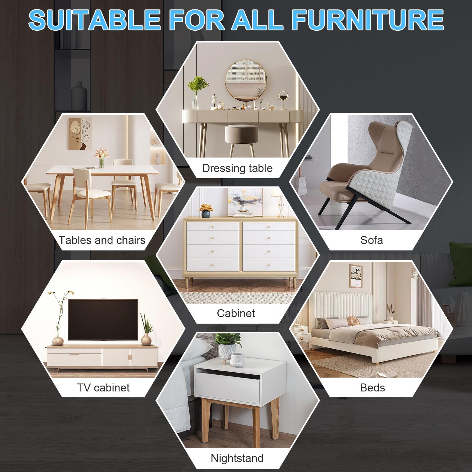 New Upgrade Furniture Movers Sliders (16 Count)