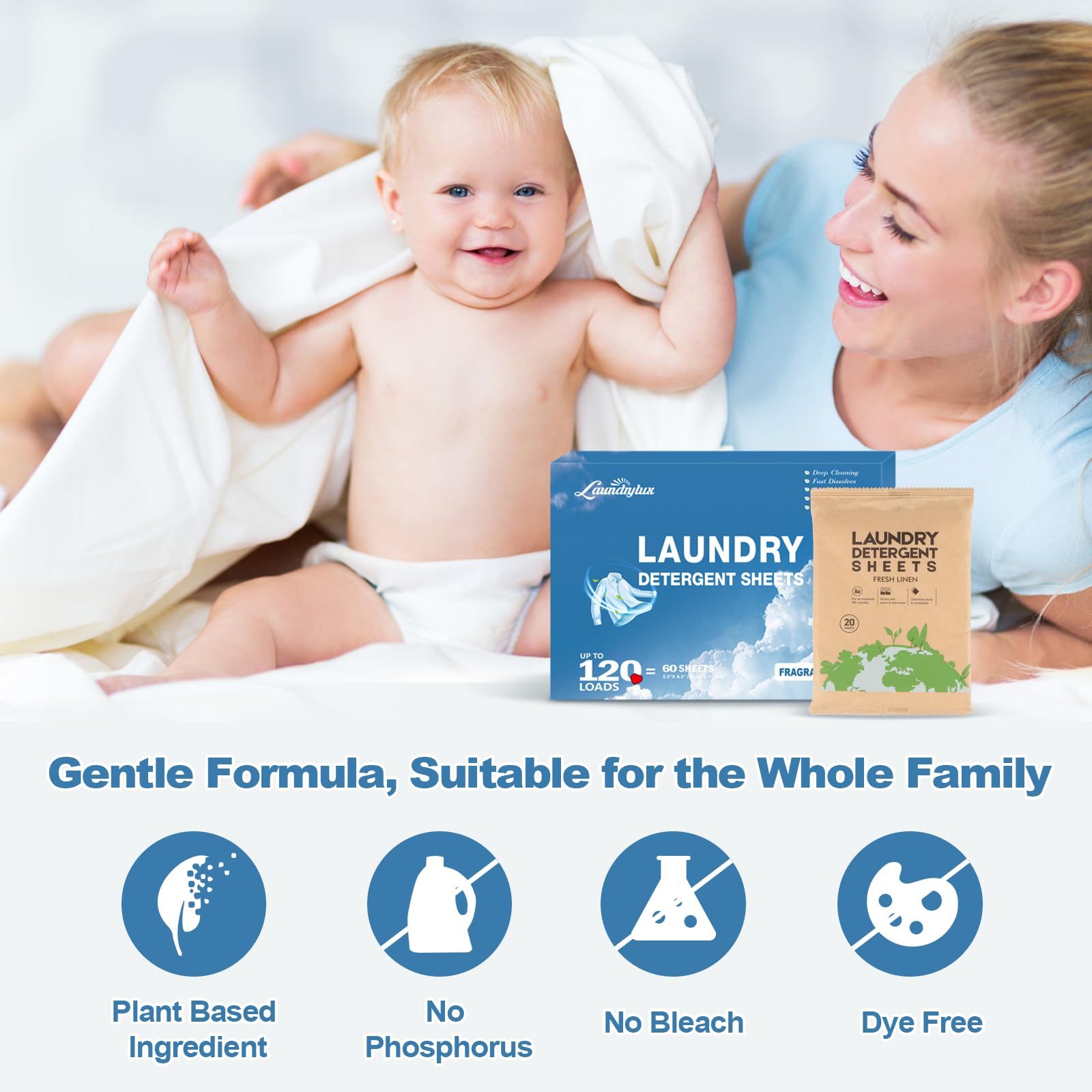 Laundry Detergent Sheet (60 Count)