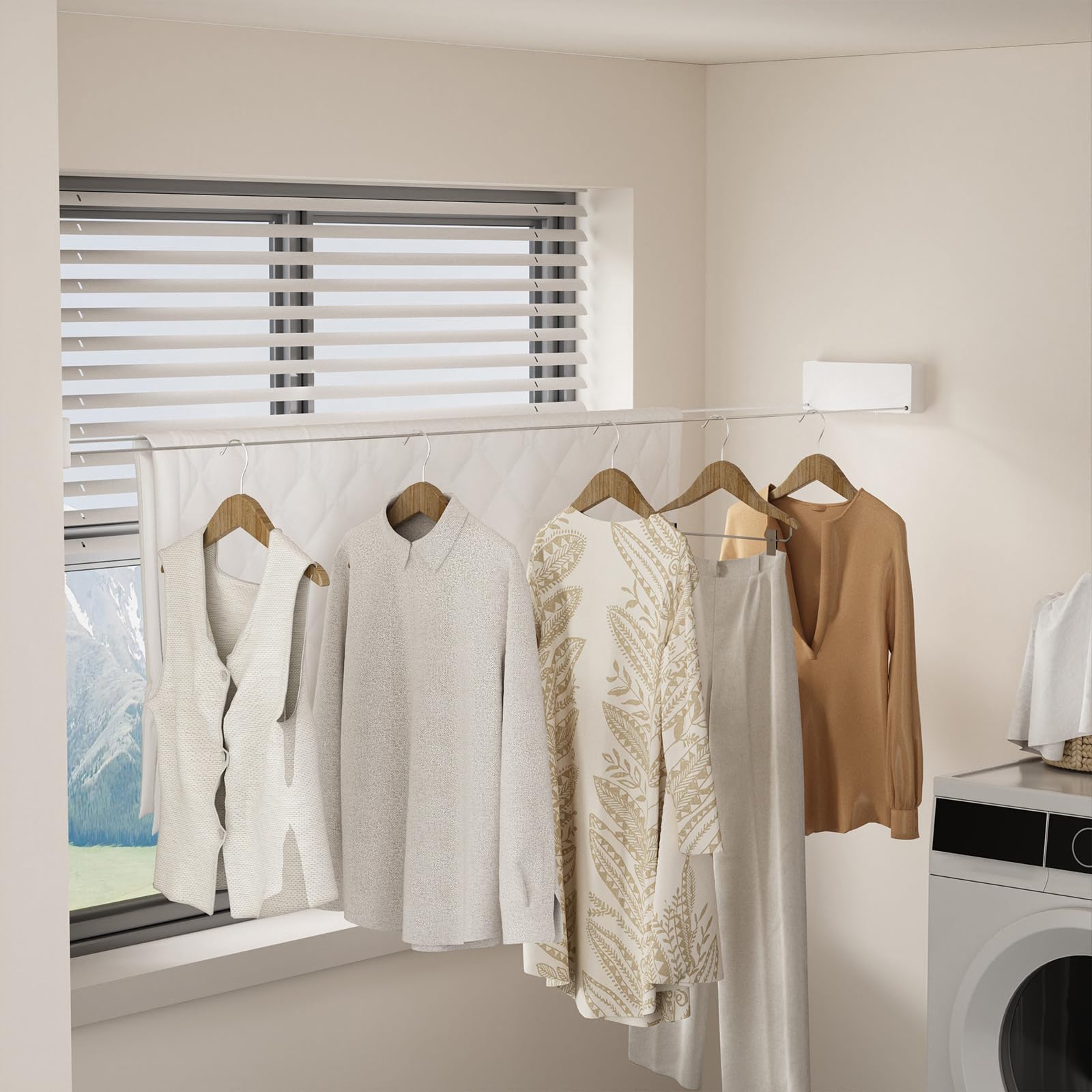 Retractable Clothesline Indoor (15.8 Foot)