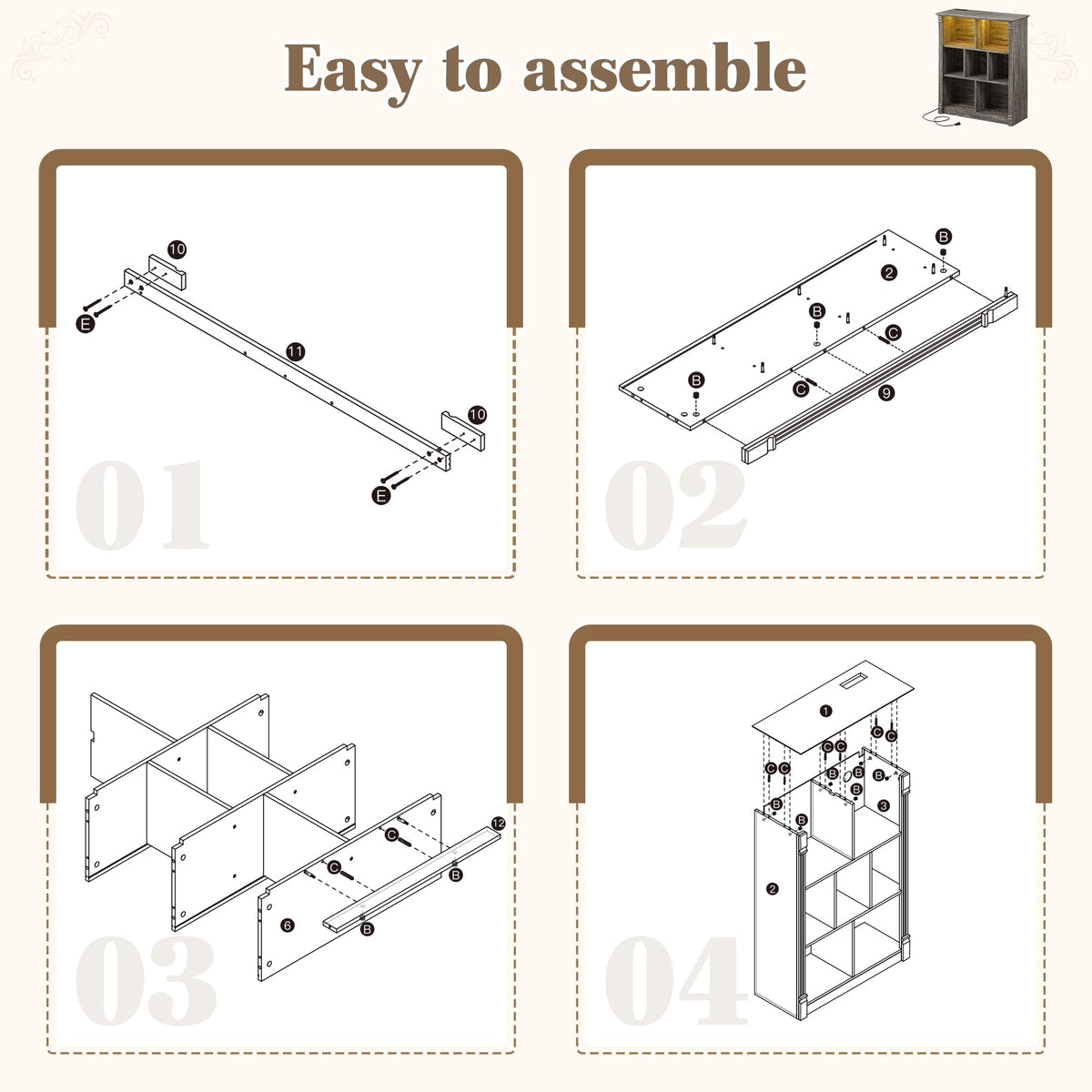 7 Cube Storage Organizer (7 Count)