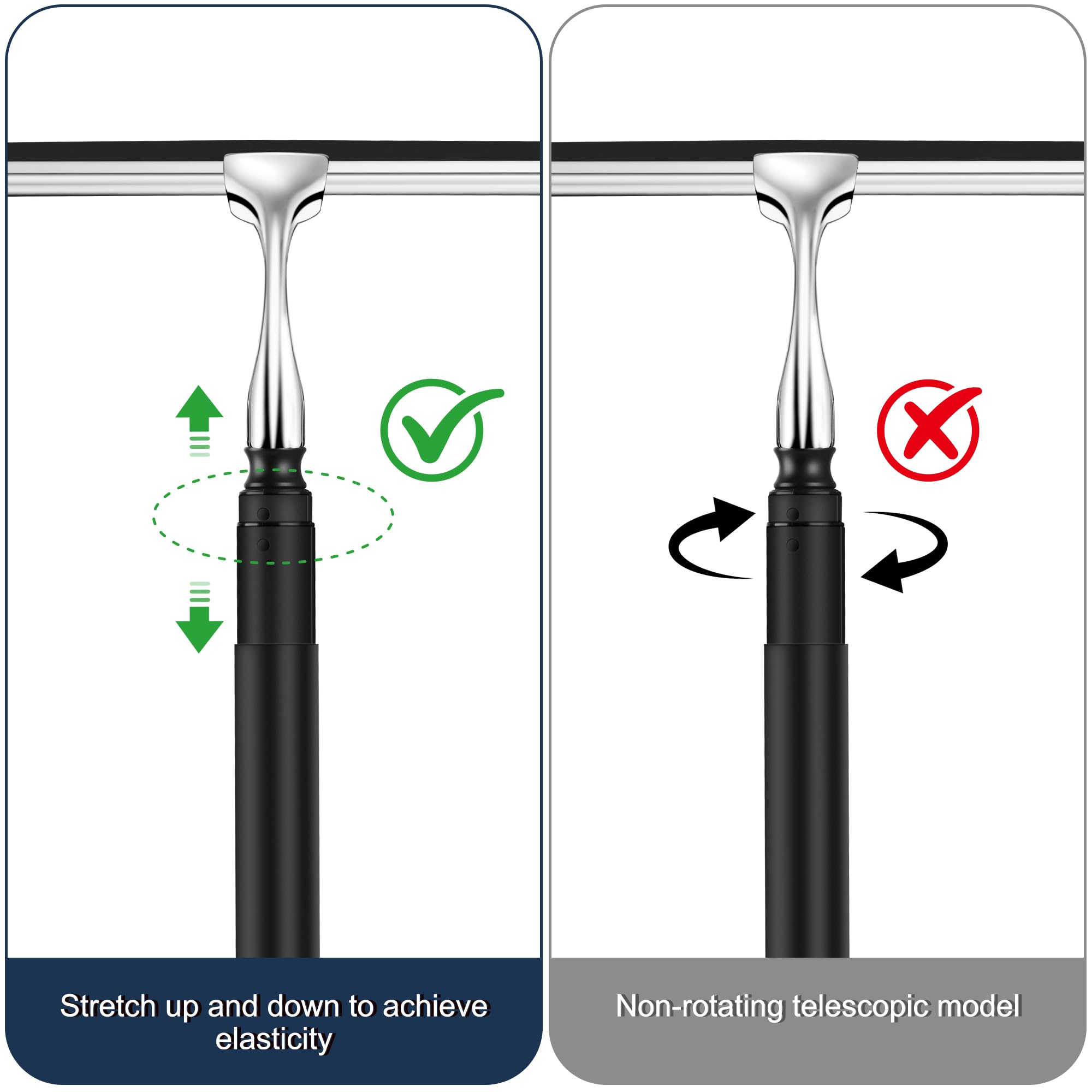 12 51’’ Telescopic Window Squeegee for High Windows