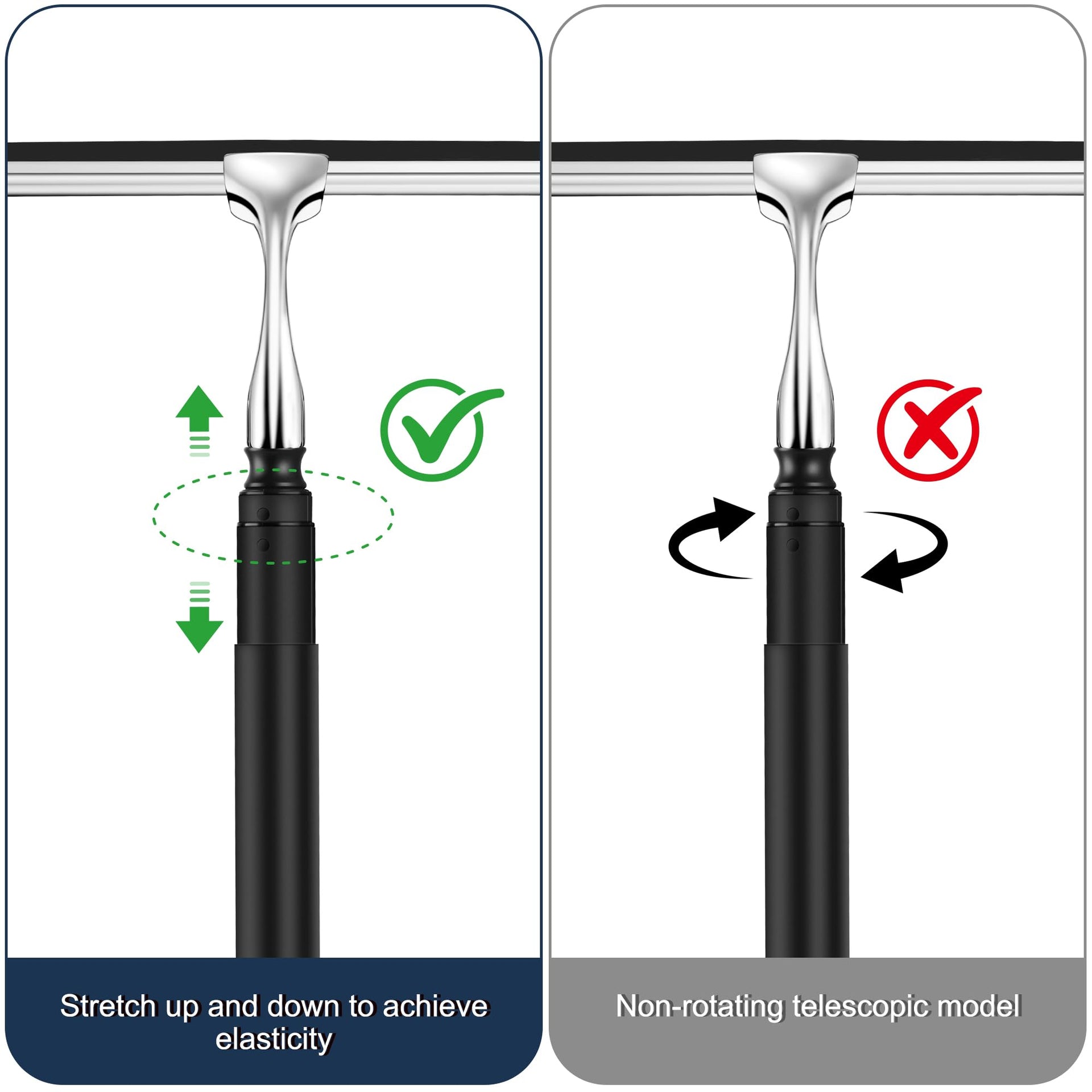 12 51’’ Telescopic Window Squeegee for High Windows