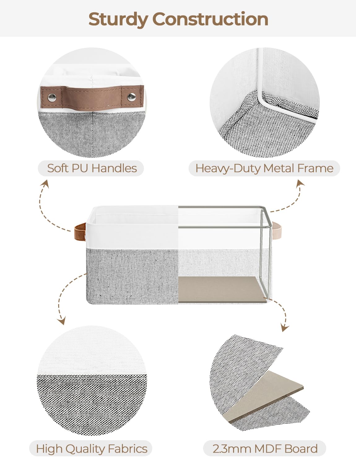Narrow Storage Bins (2 Count)