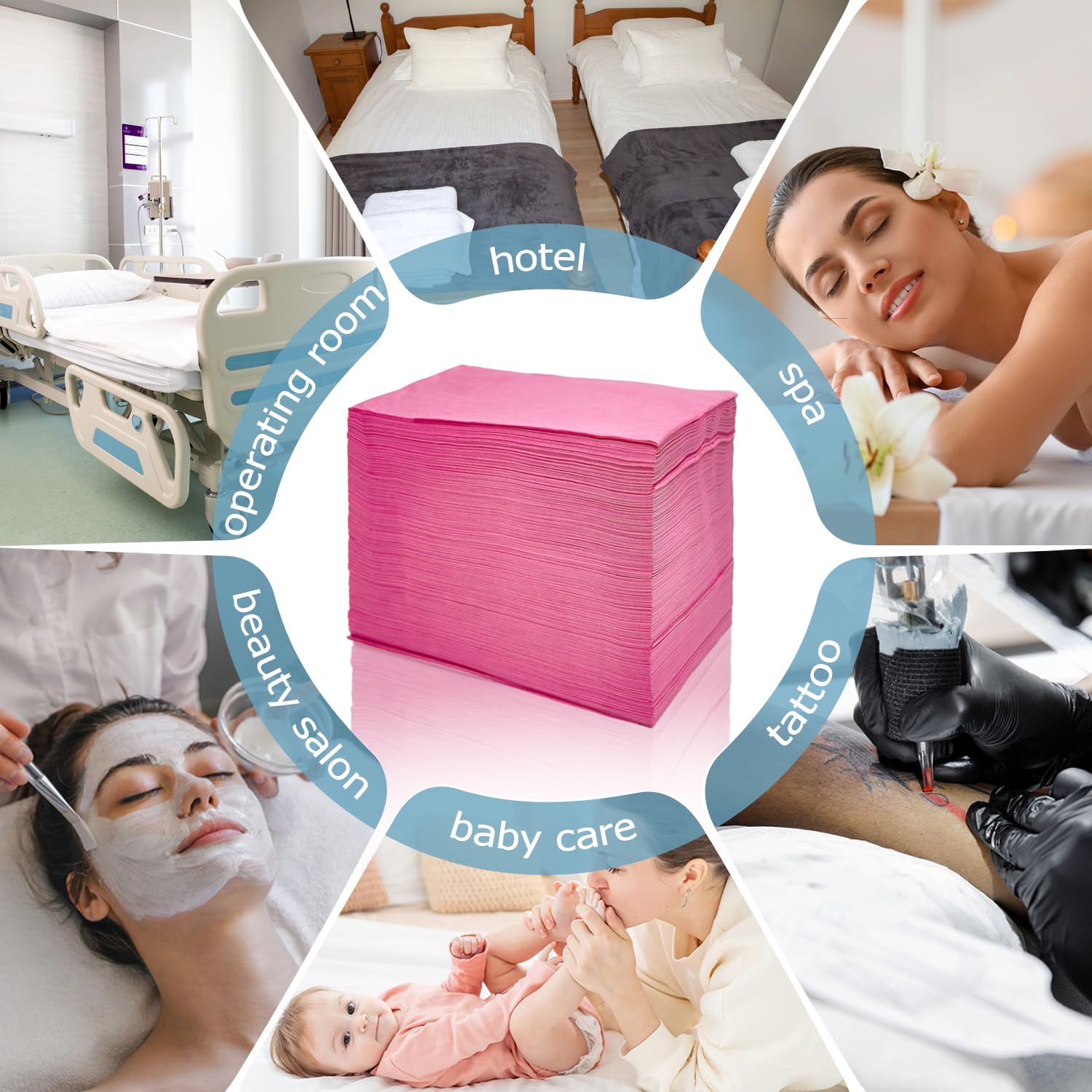 100Pcs Disposable Massage Table Sheets 31" x 71" Non