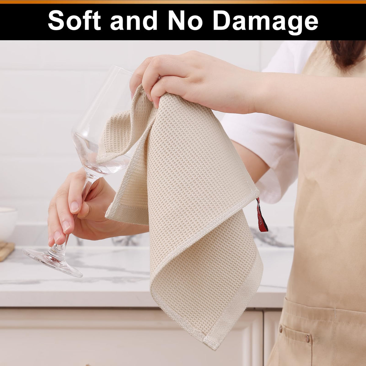 100% Cotton Waffle Weave Dish Cloths (8 Count)