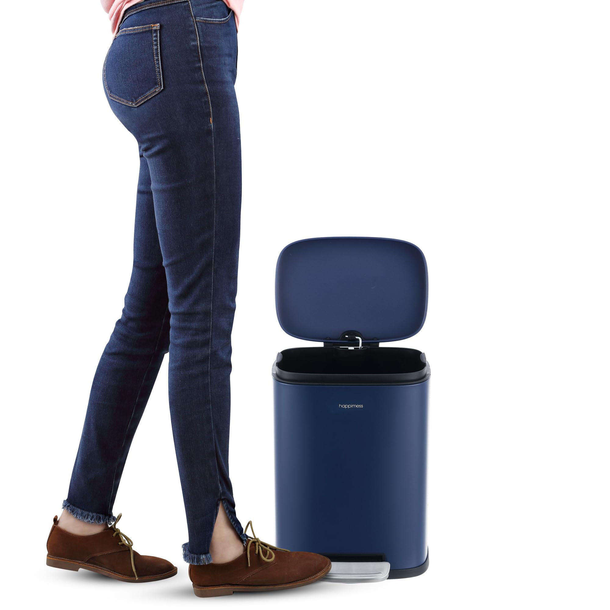 Connor 2 Piece Iron Trash Can (2 Count)