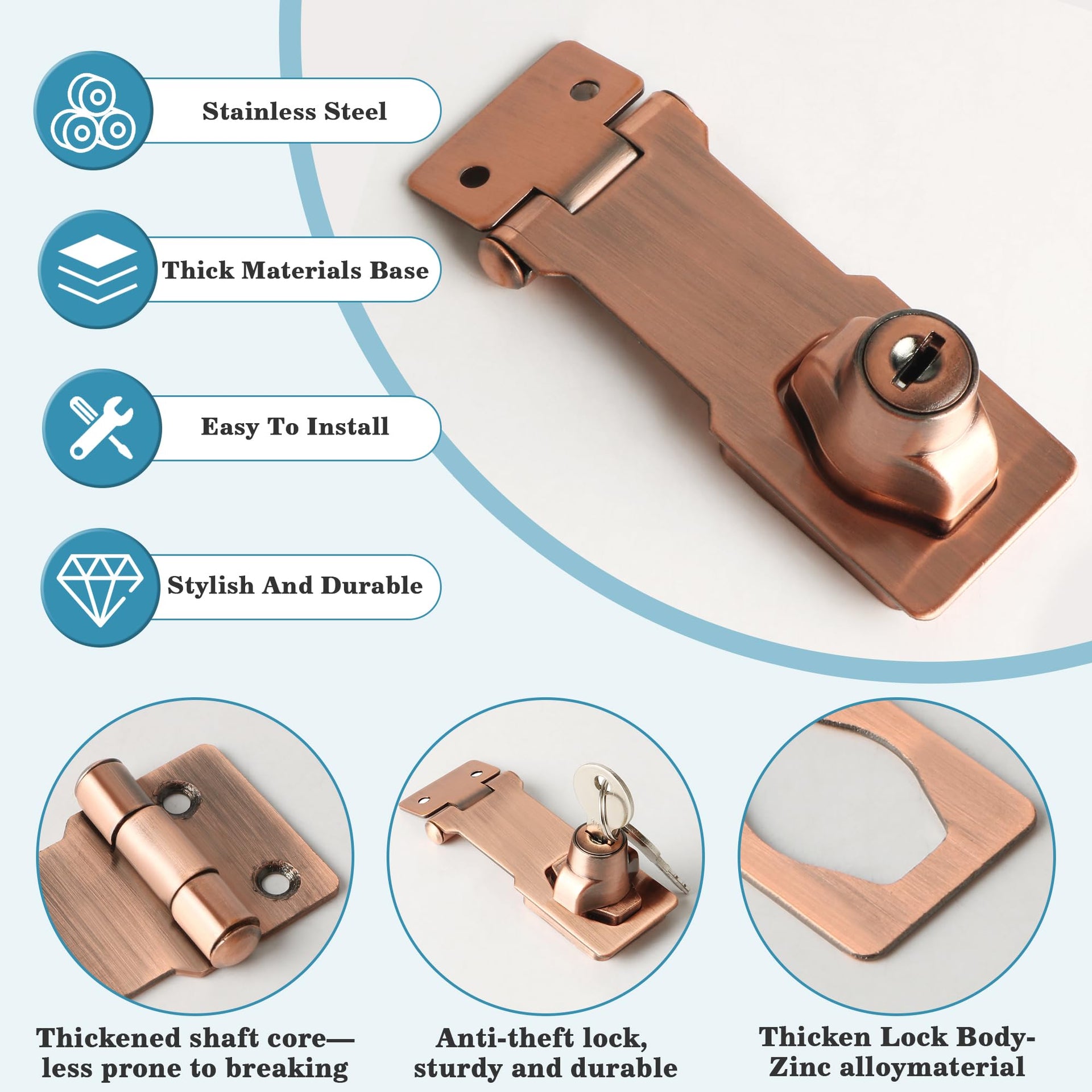 Keyed Hasp Latch