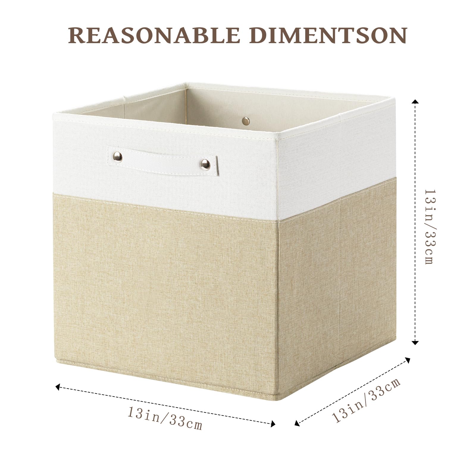 13x13x13 Storage Cube Bins 6 Pack