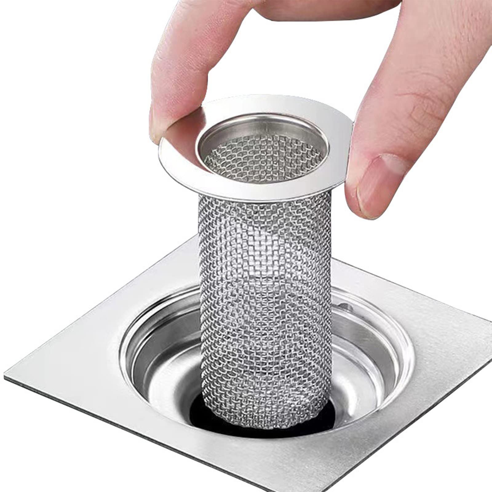 Bathroom Sink Drain Strainer Stainless Steel (2 Count)