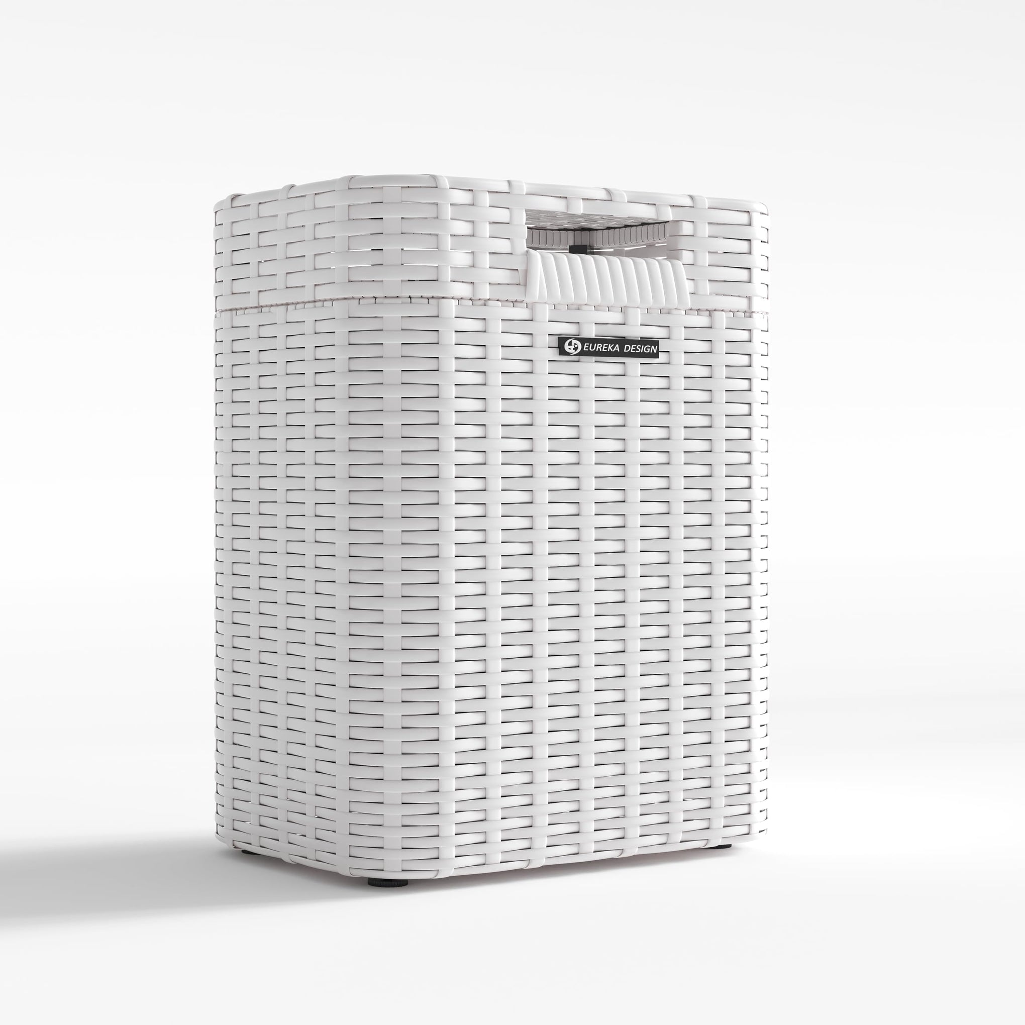 Ypati Handwoven 4 Gallon Rattan Trash Can with Lid