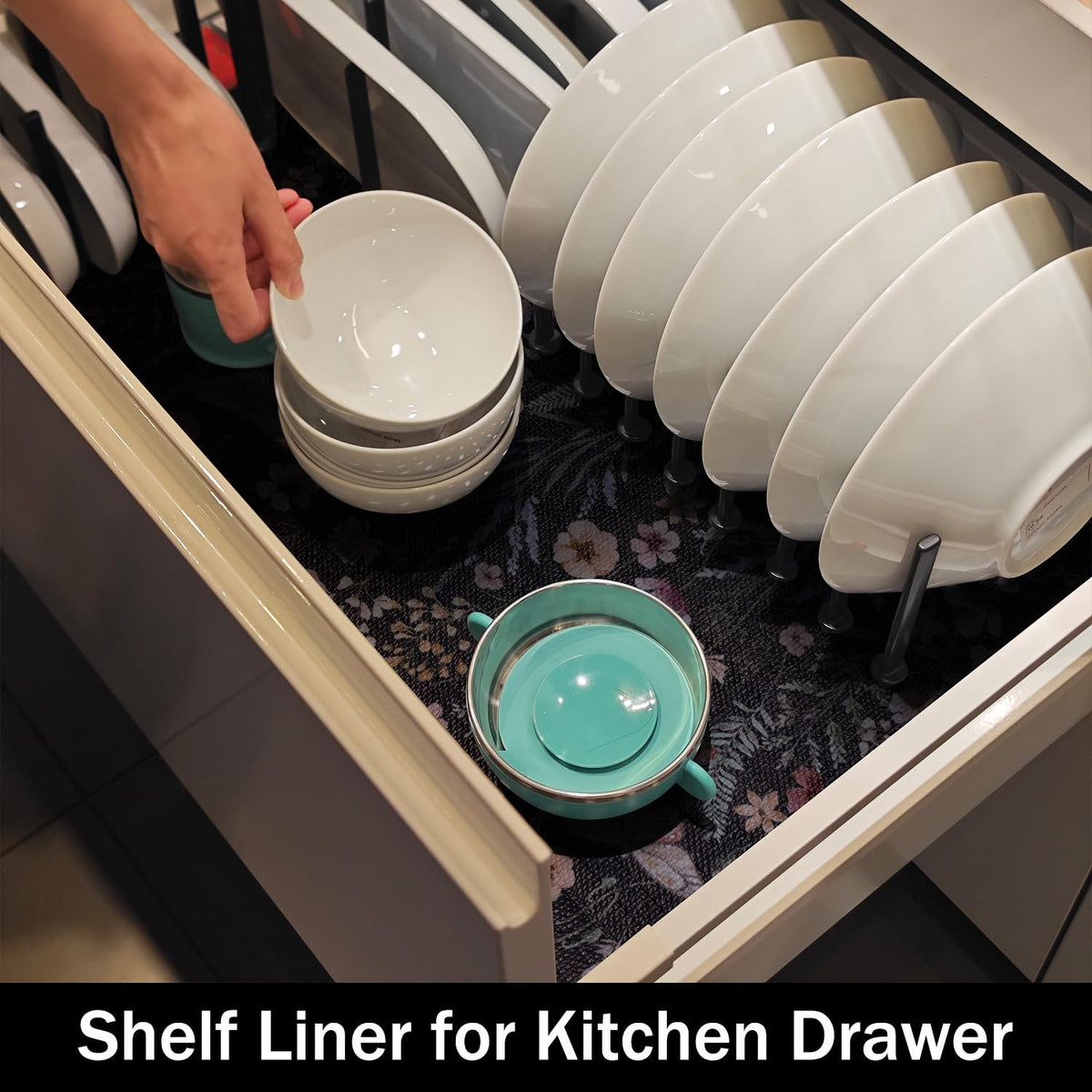 Butterfly Shelf and Drawer Liner for Kitchen Cabinets